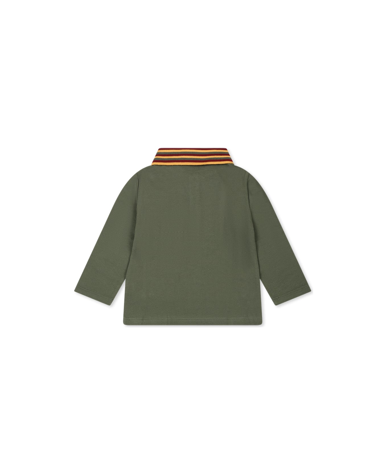 Etro Green Polo Shirt For Baby Boy With Pegasus - Green