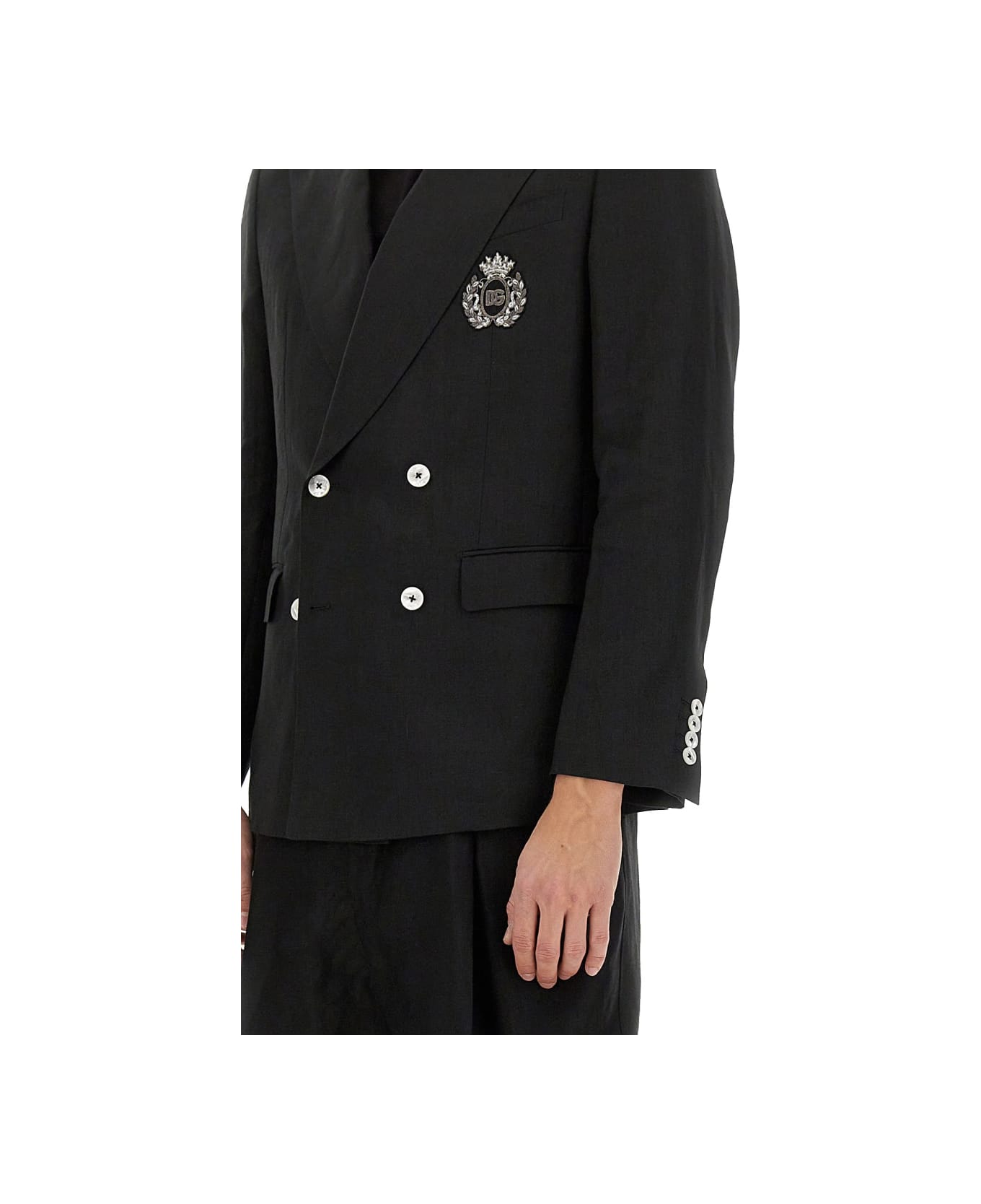 Dolce 
Gabbana Double-breasted Jacket - BLACK