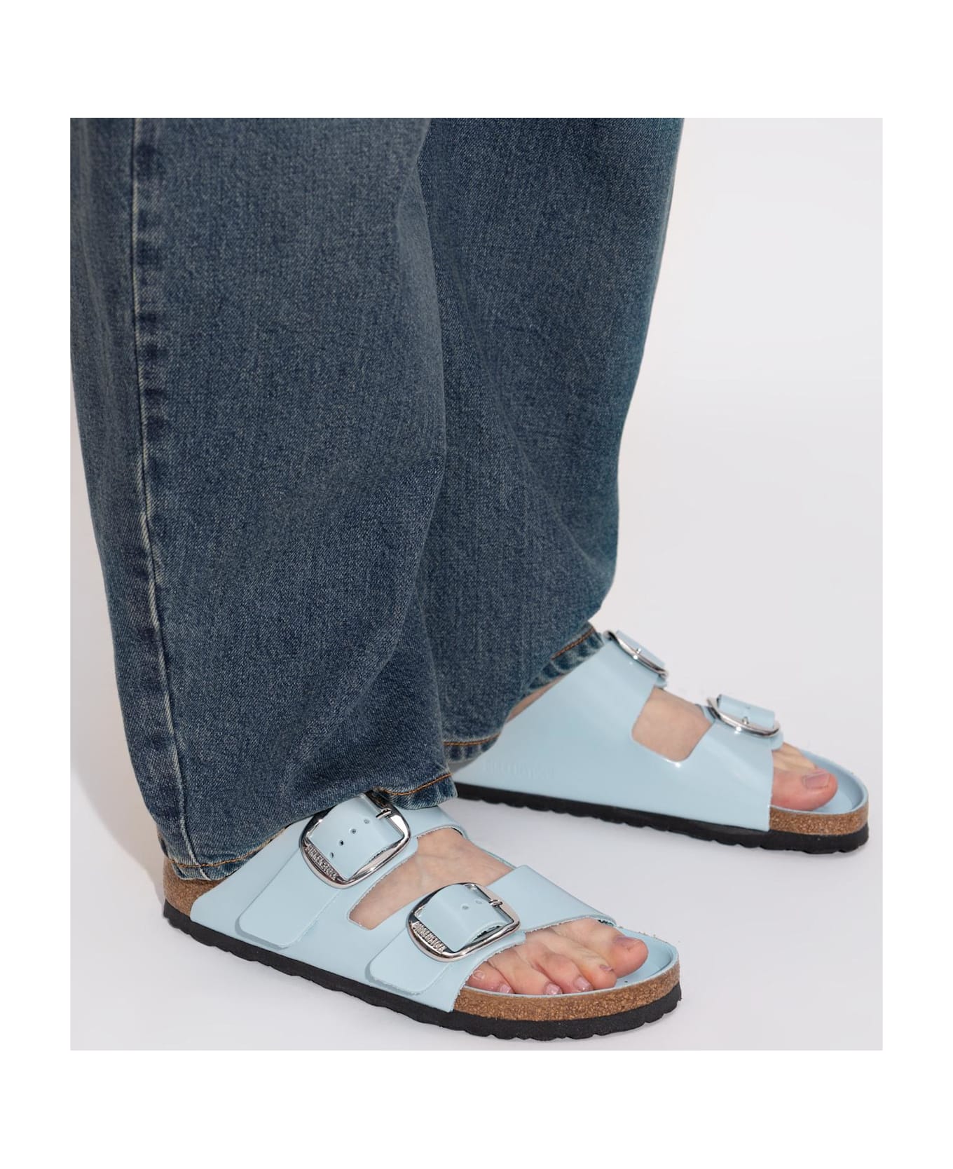 Birkenstock 
arizona Big Buckle
 Slides - BLUE
