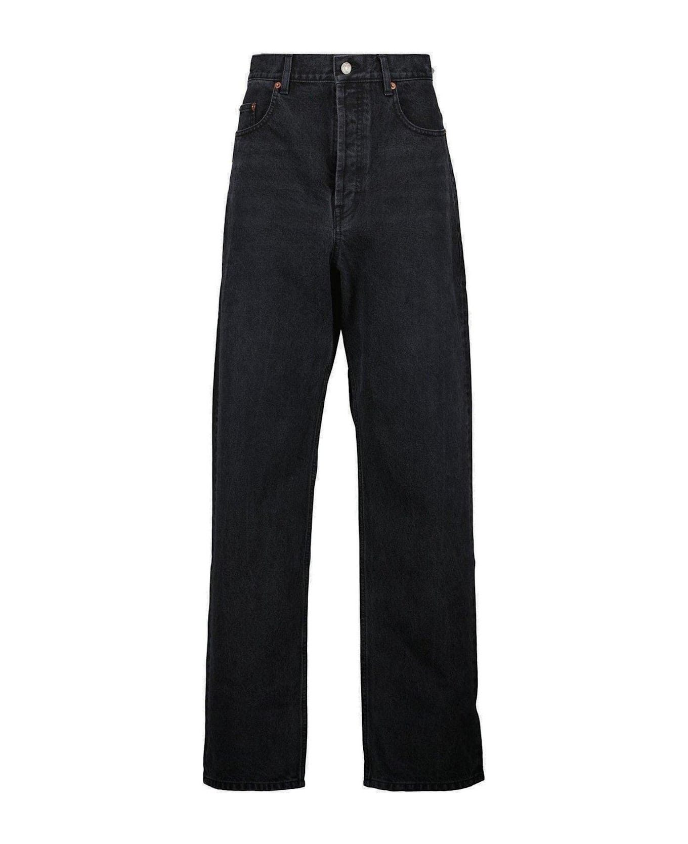 Saint Laurent Carrot-fit High Waist Jeans - BLACK