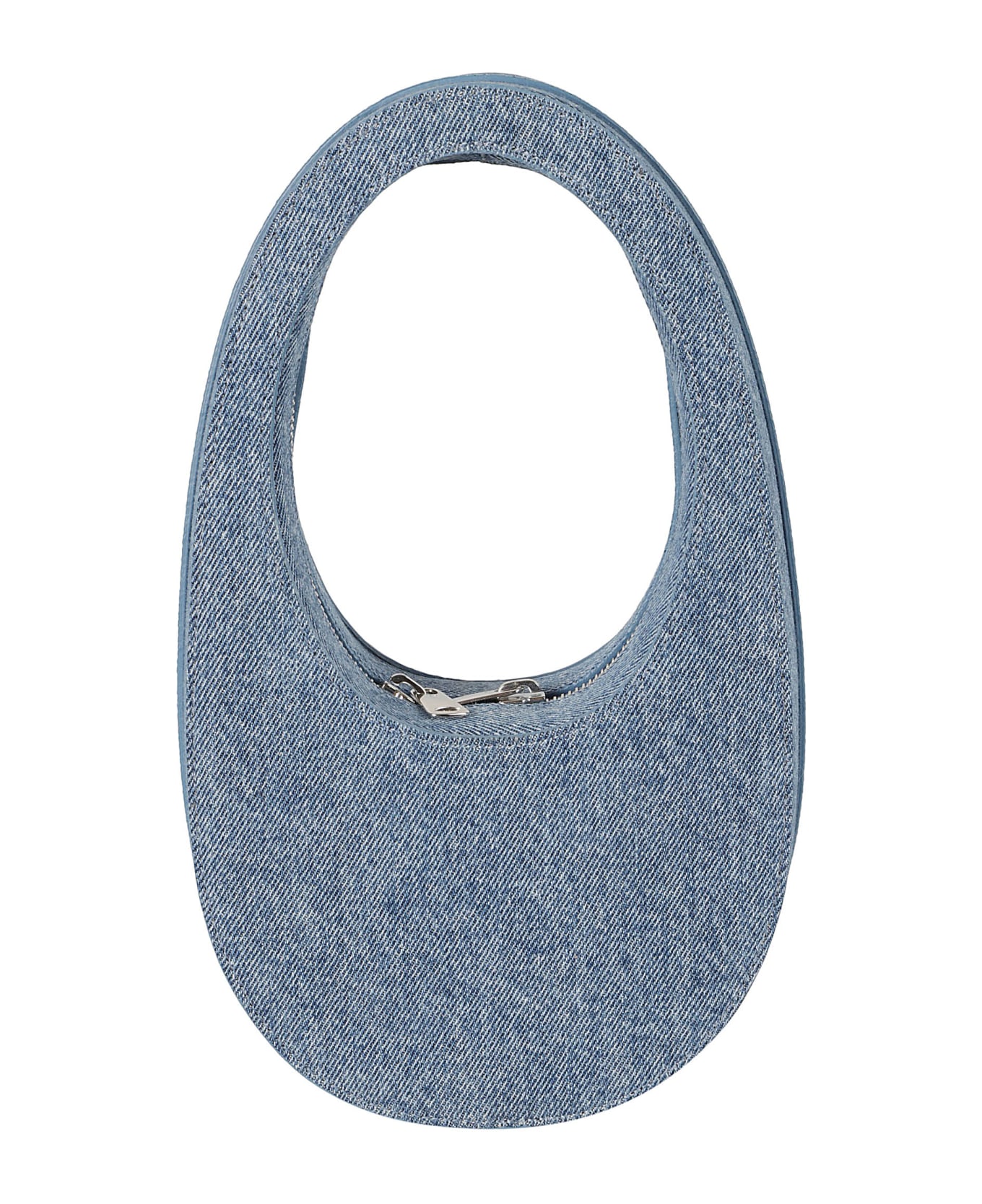 Coperni Denim Mini Swipe Shoulder Bag - Washed Blue
