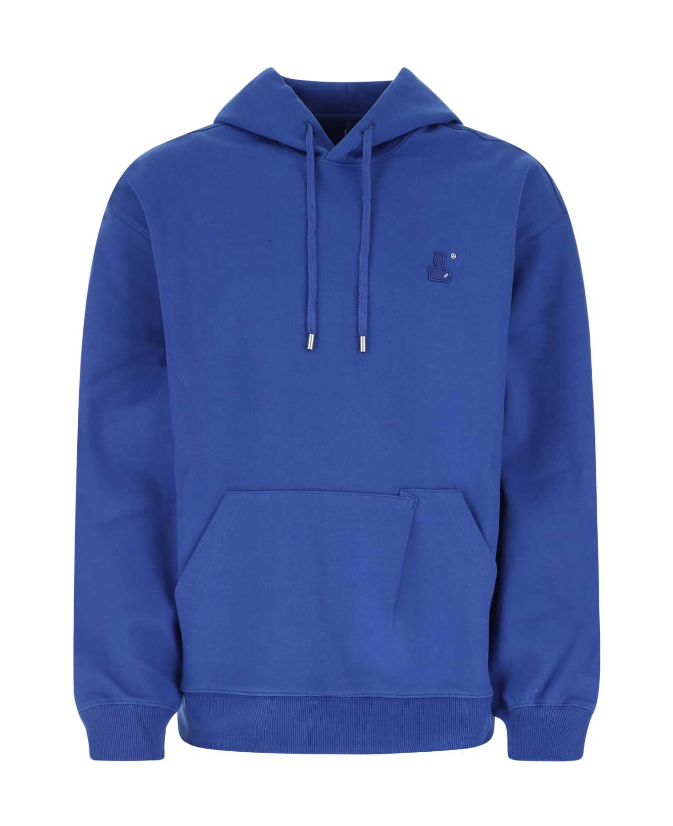 Ader Error Electric Blue Cotton Blend Oversize Sweatshirt - BLUE