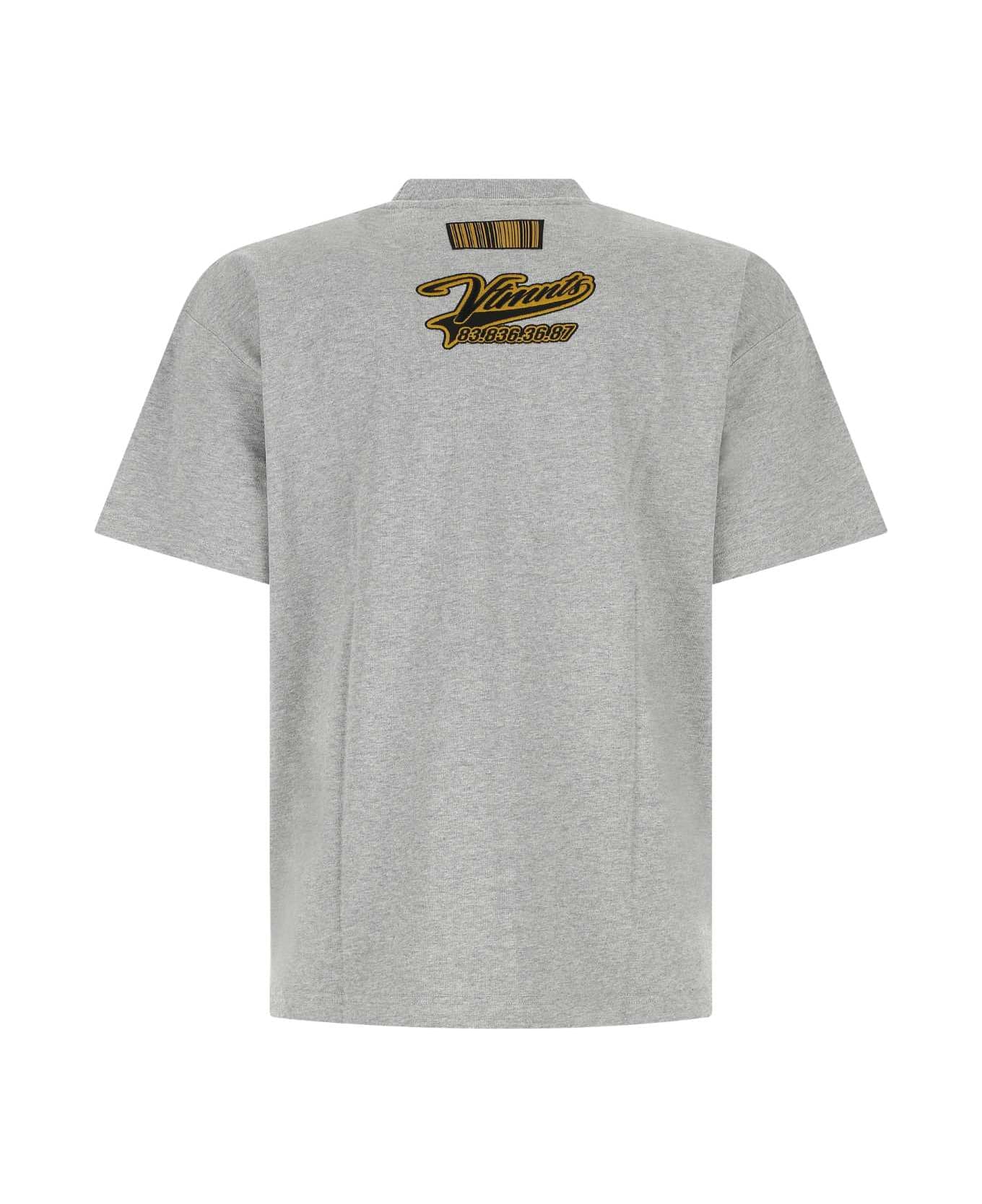 VTMNTS Melange Grey Cotton T-shirt - GREYMELANGE シャツ