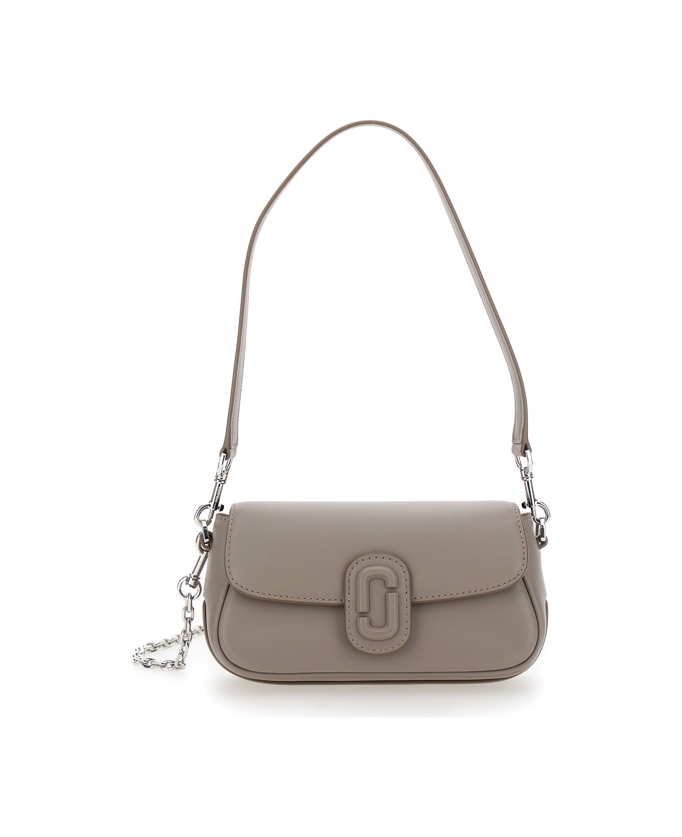 ショルダーバッグ・ポシェット Marc Jacobs The Big Link Shoulder Bag - Leather - Grey 25374570_56251186_600.jpg