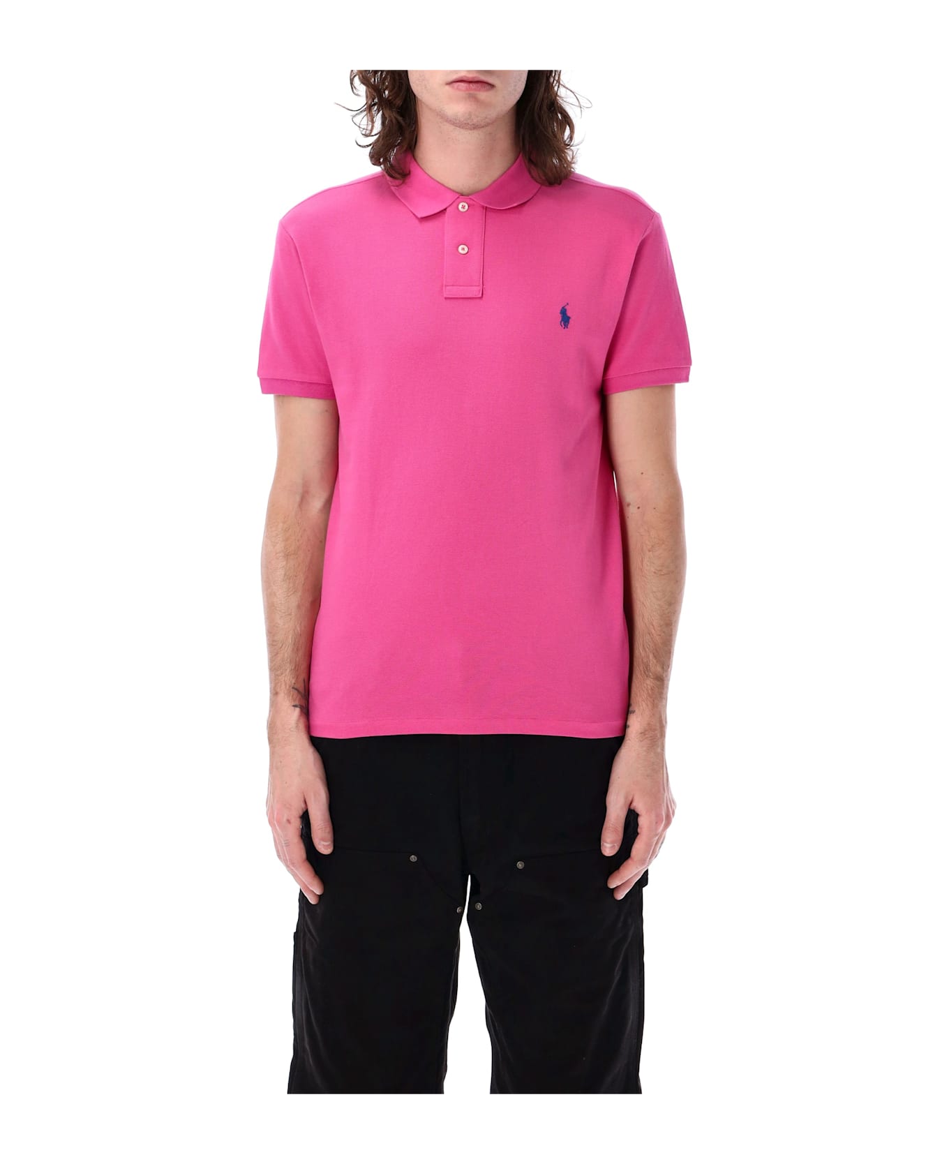 Polo Ralph Lauren Slim Fit Polo Shirt - PEONY