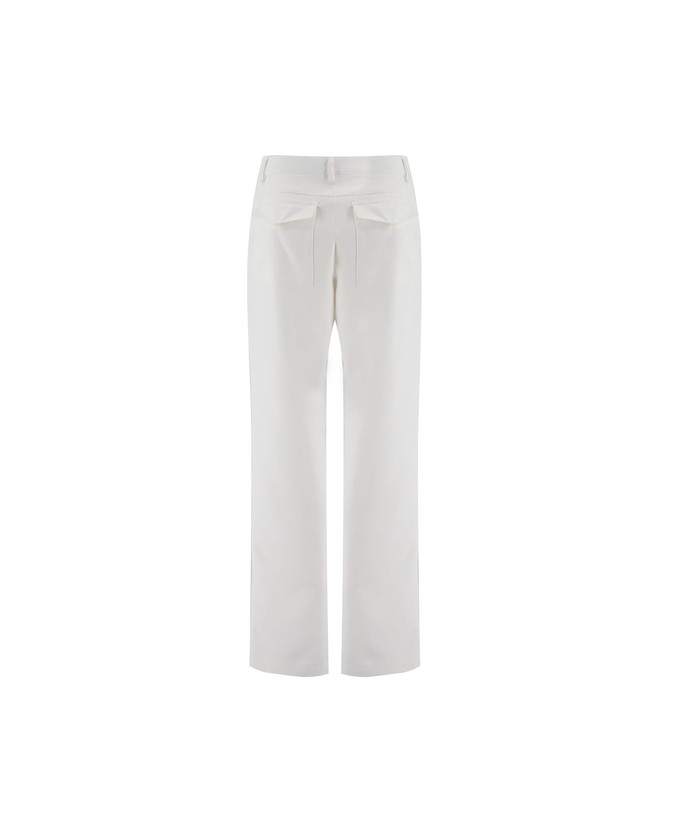 Ermanno Scervino Trousers - SNOW WHITE/OFF WHITE