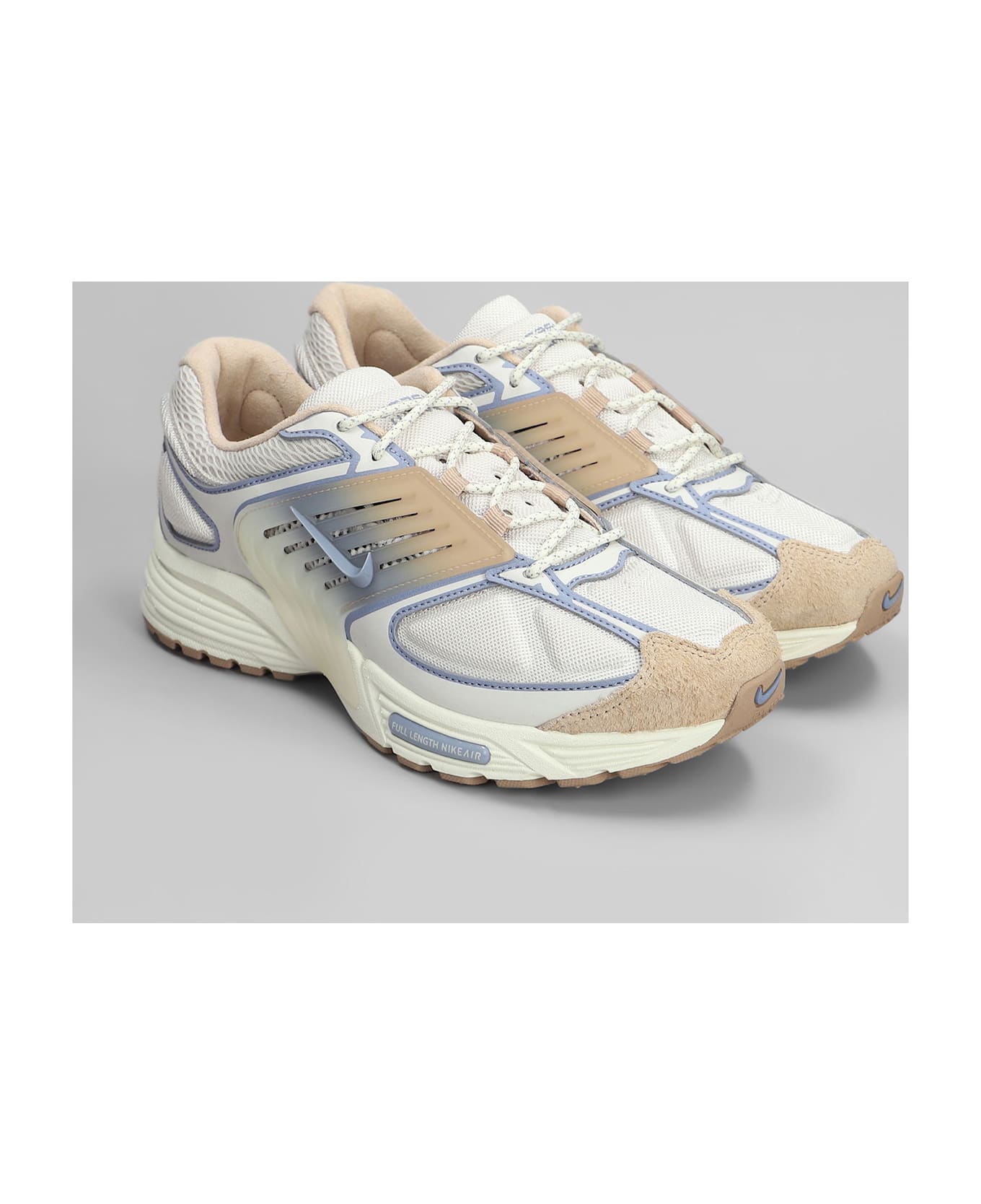 Nike Air Pegasus Wave Sneakers In Beige Leather And Fabric - beige