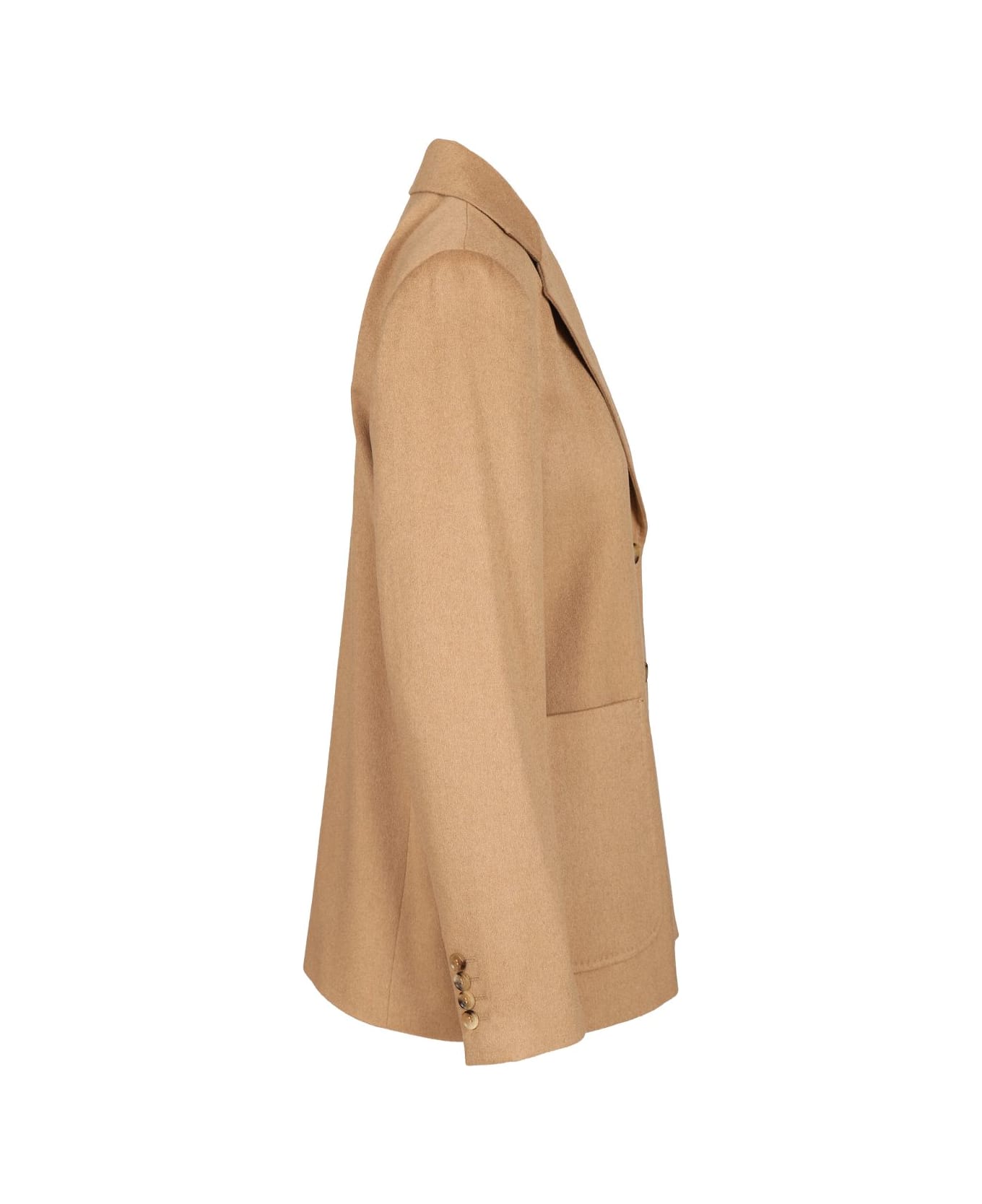 Max Mara Camel Drap Blazer - BEIGE