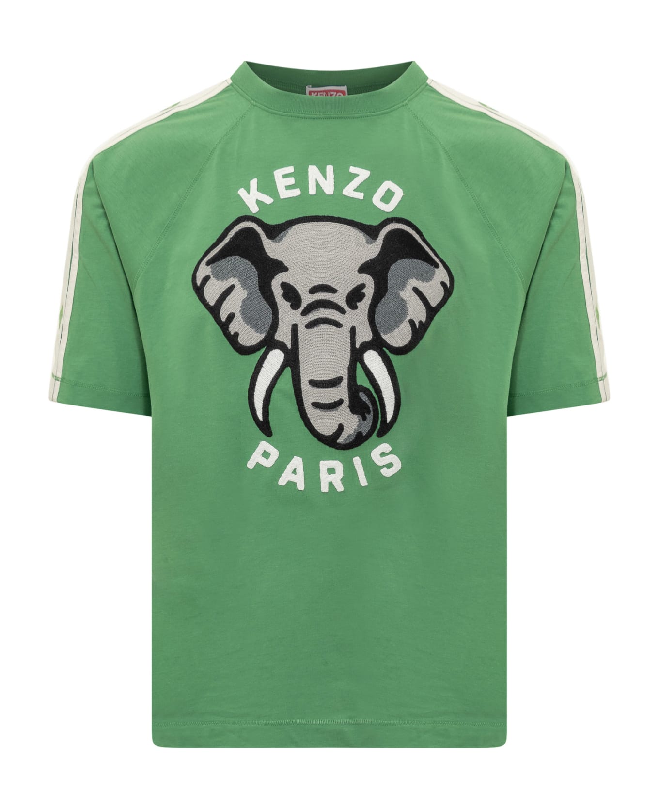 Kenzo Elephant Crewneck T-shirt - GRASS GREEN