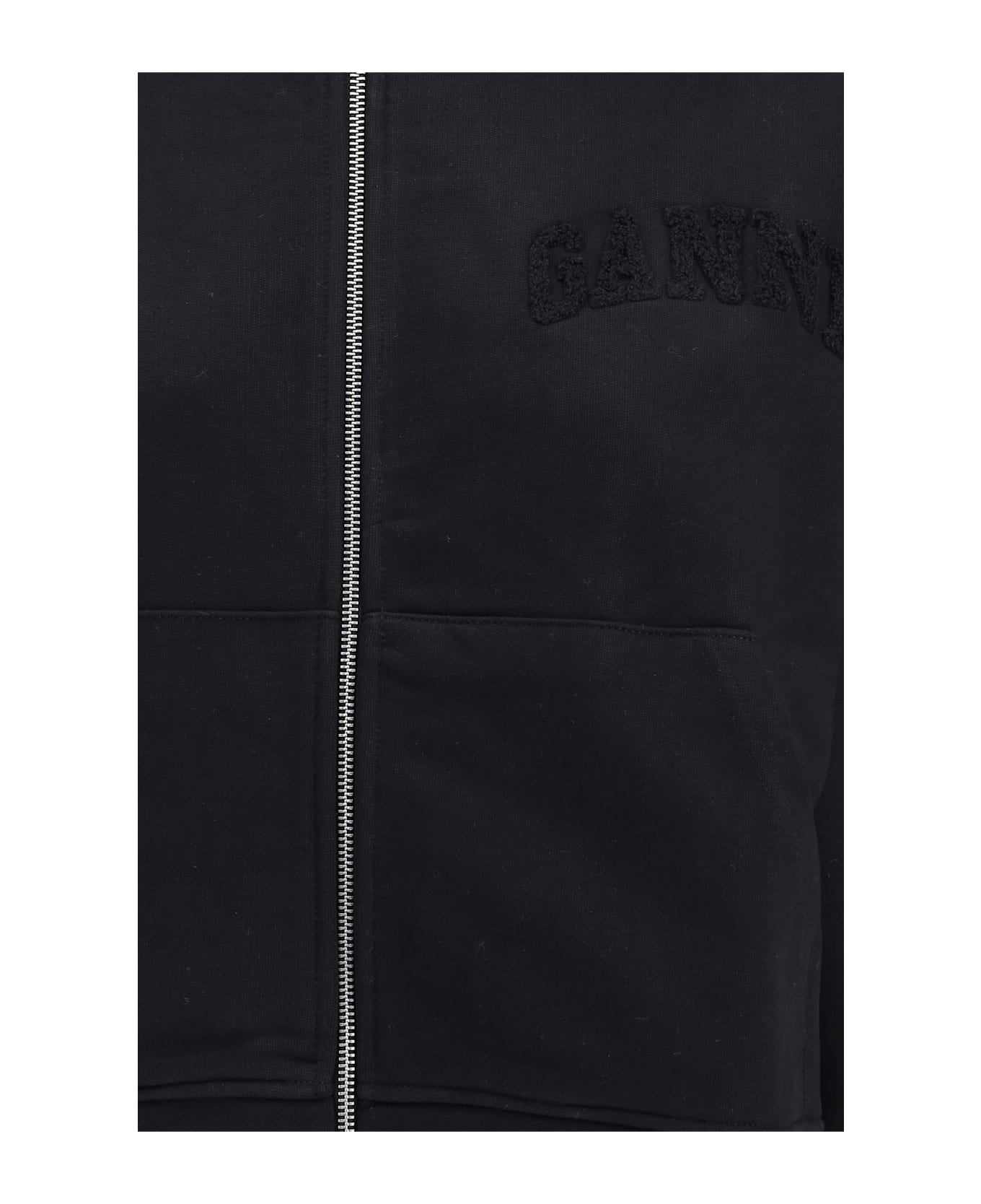 Ganni Two-way Zip Hoodie