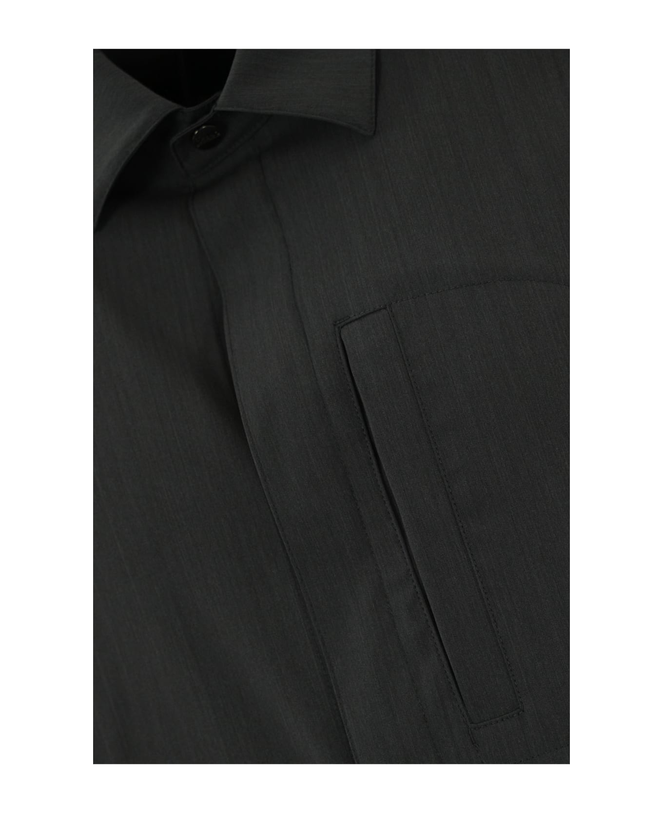 Herno Cotton Shirt Jacket - Ferro