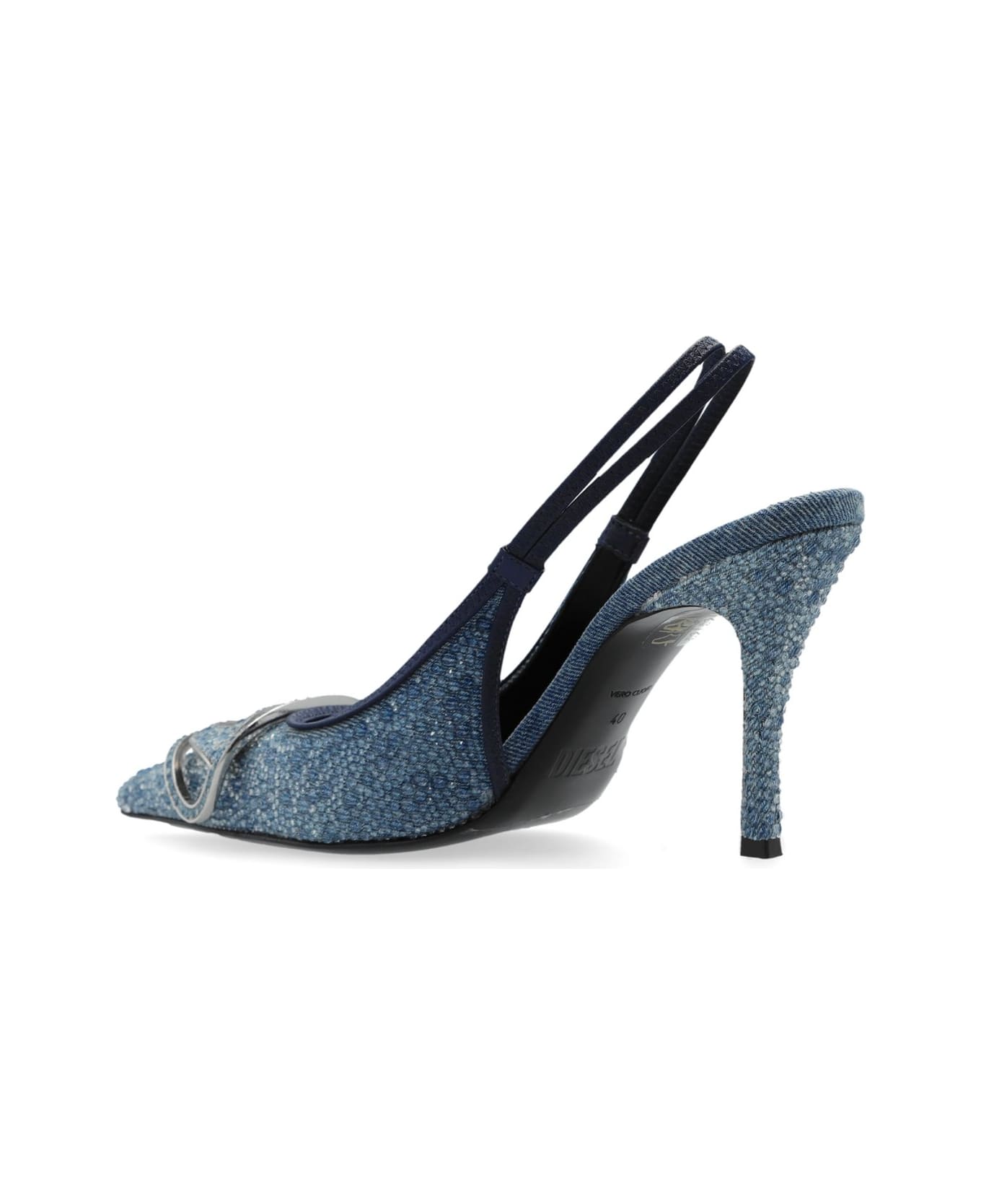 Diesel D-venus Pointed-toe Slingback Pumps - Blue