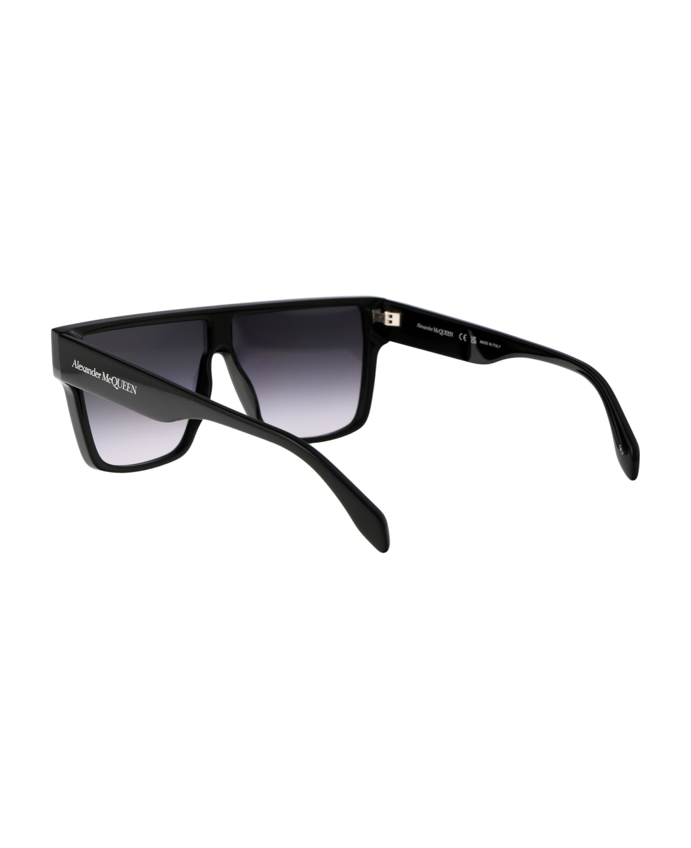 Alexander McQueen Eyewear Am0354s Sunglasses - 001 BLACK BLACK GREY サングラス