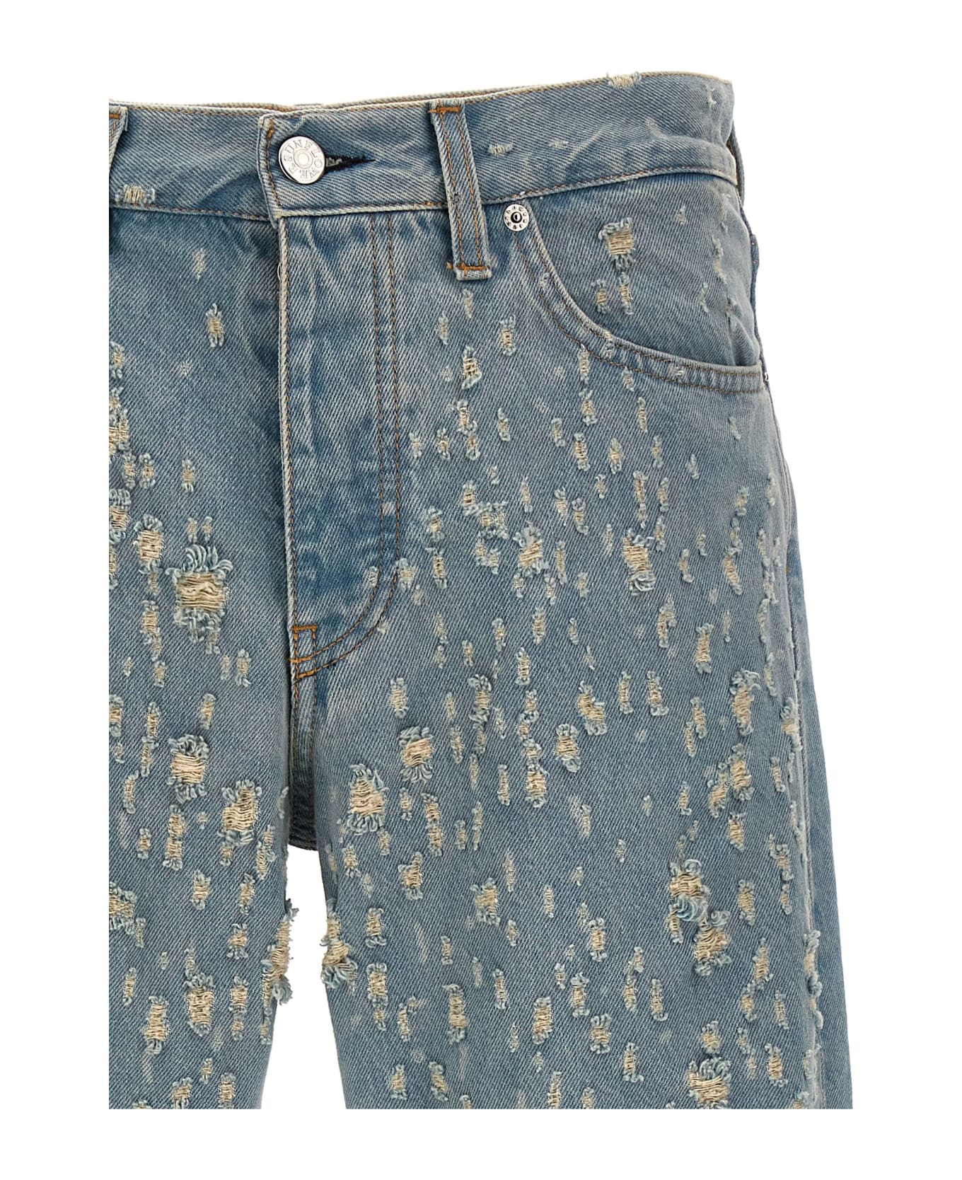 Sunflower Used Effect Detail Jeans - Light Blue