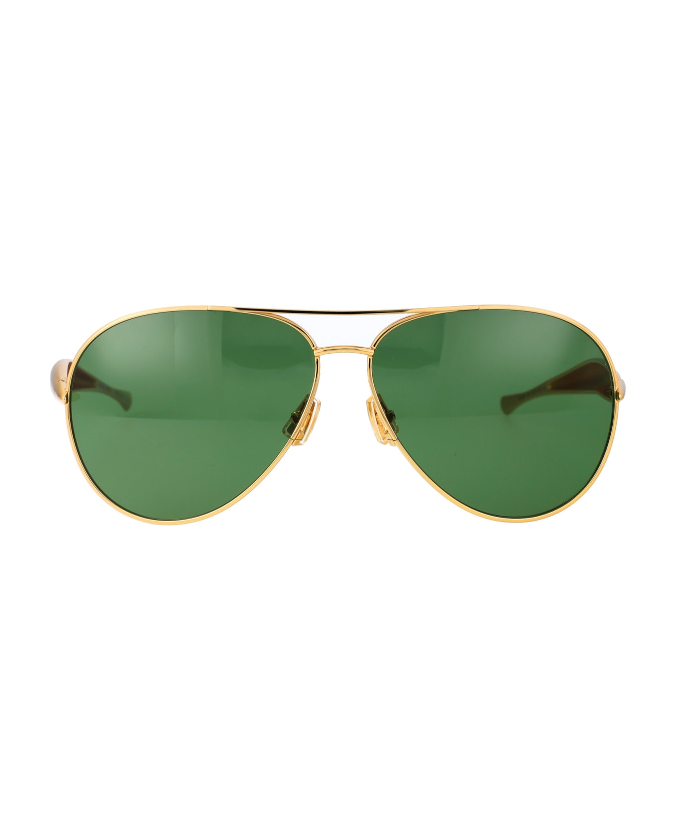 Bottega Veneta Eyewear Bv1305s Sunglasses - 001 GOLD GOLD GREEN