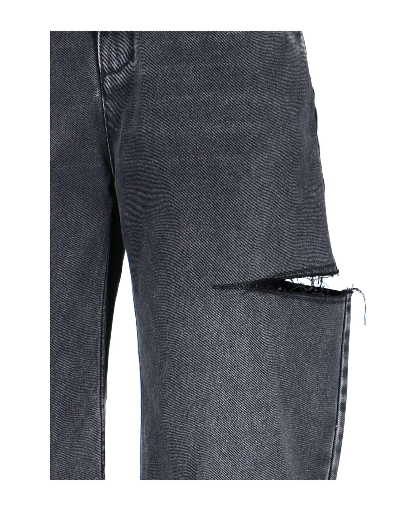 Maison Margiela Cut-out Detail Jeans - Black  