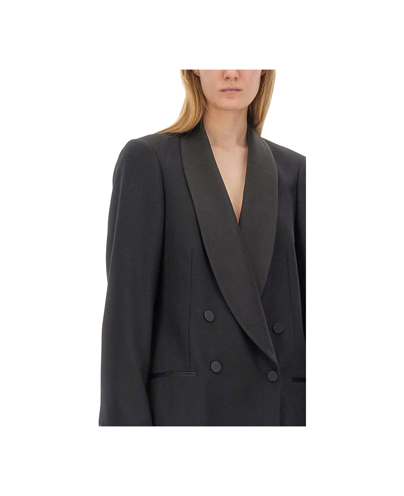 Dries Van Noten Double-breasted Jacket - BLACK コート