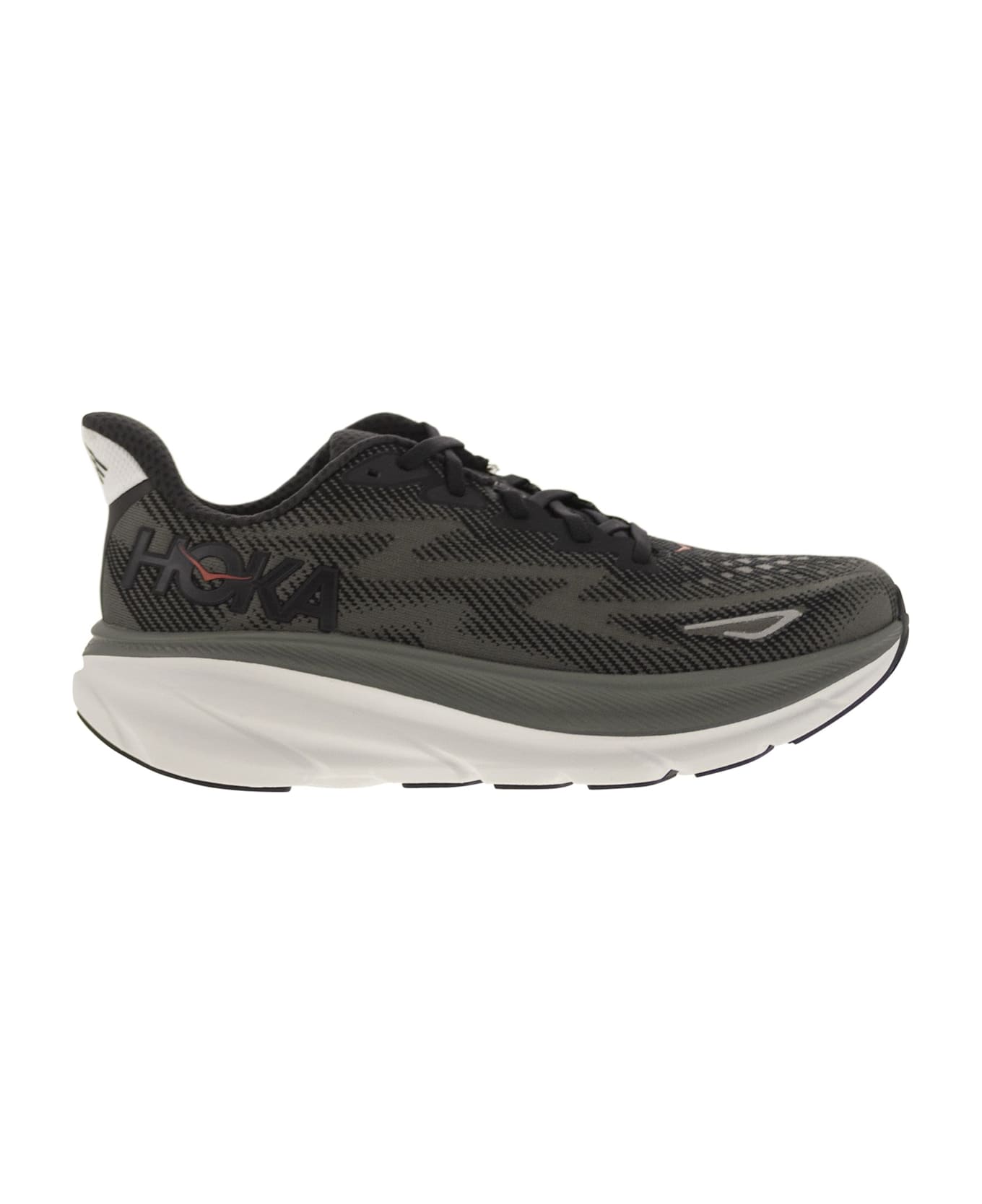 Hoka Clifton 9 - Breathable Sports Shoe - Black