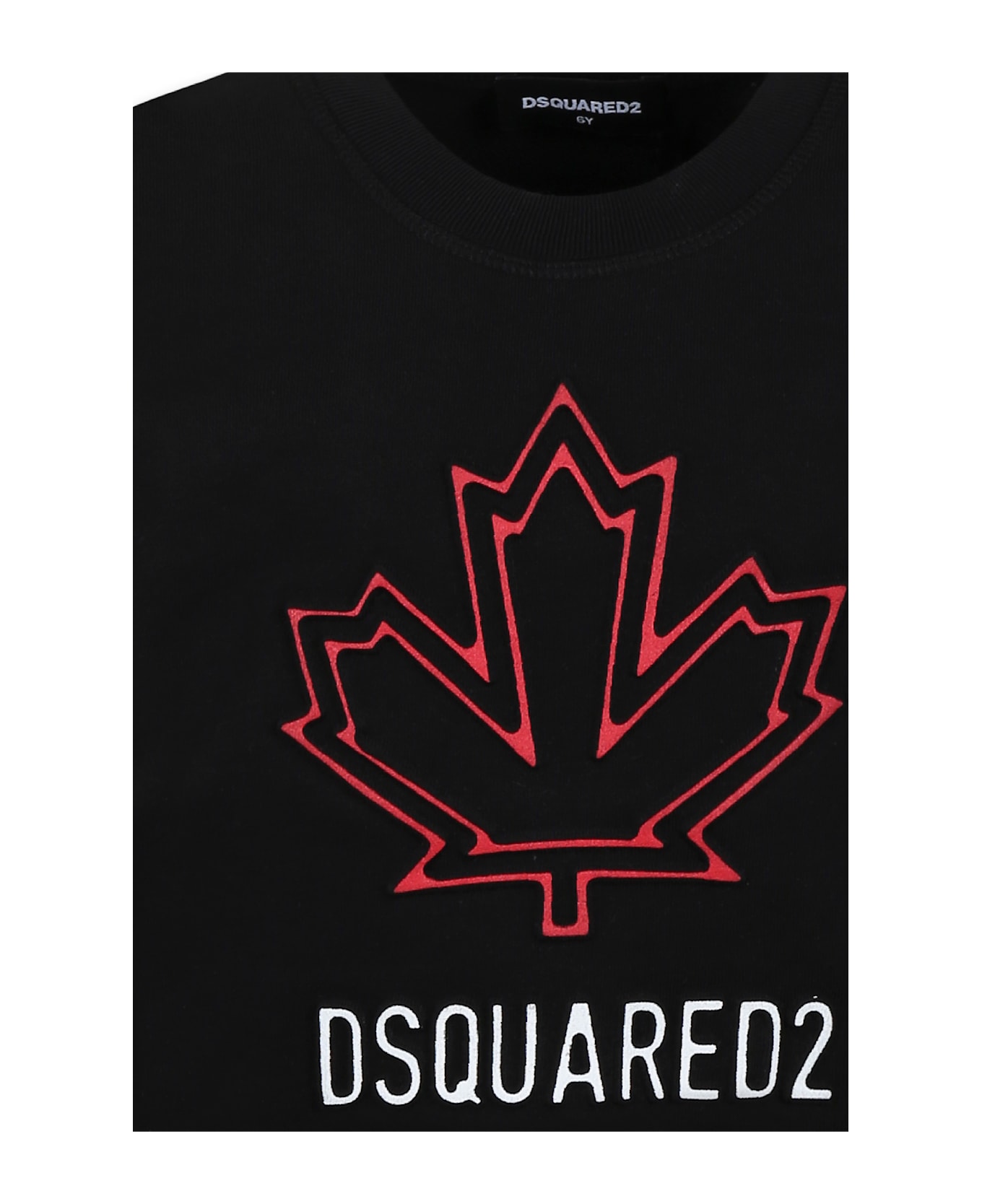 Dsquared2 Black Sweatshirt For Boy With Logo - Black
