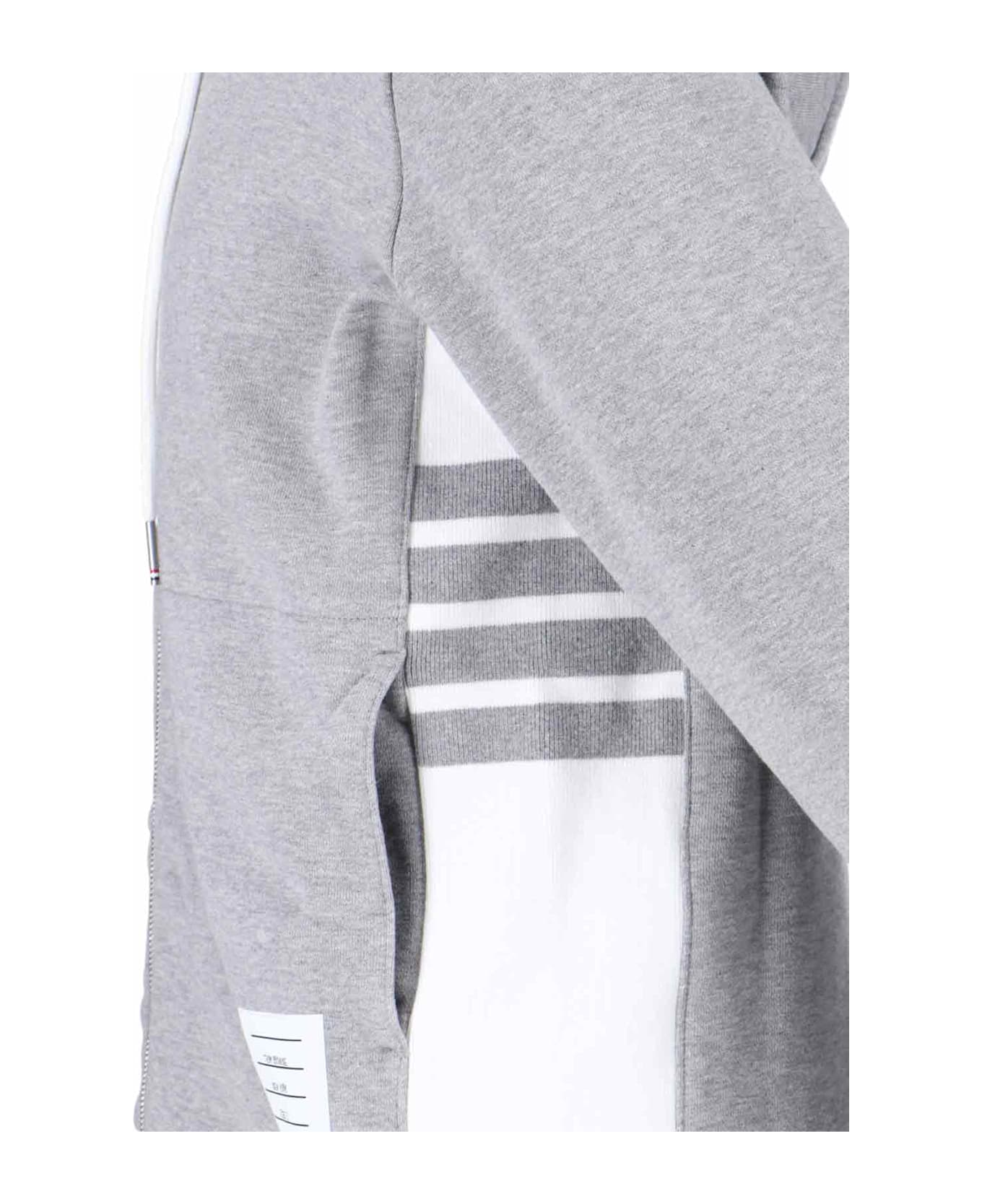 Thom Browne 
4-bar
 Zip Sweatshirt - LTGREY