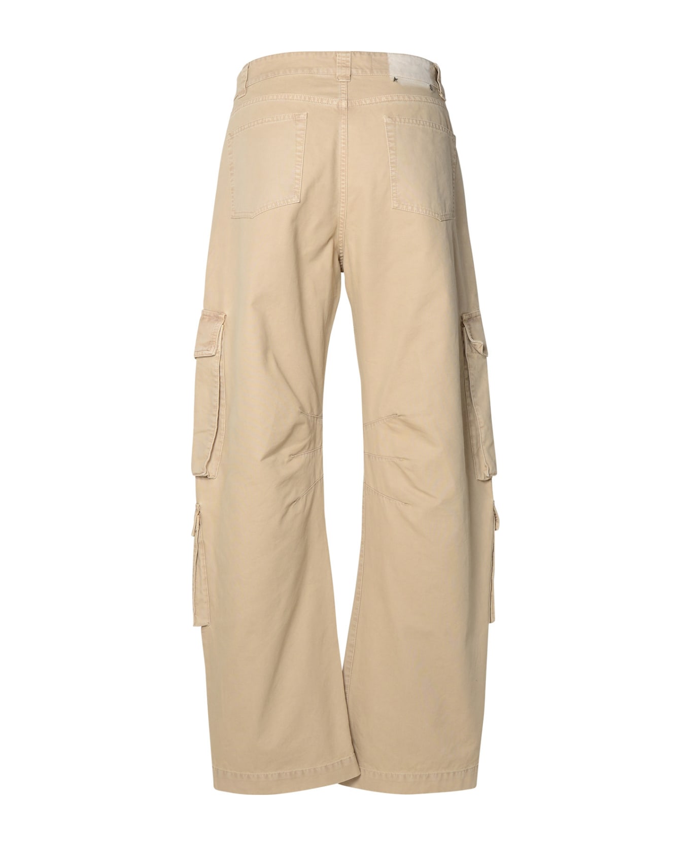 Golden Goose Beige Cotton Cargo Trousers - Beige