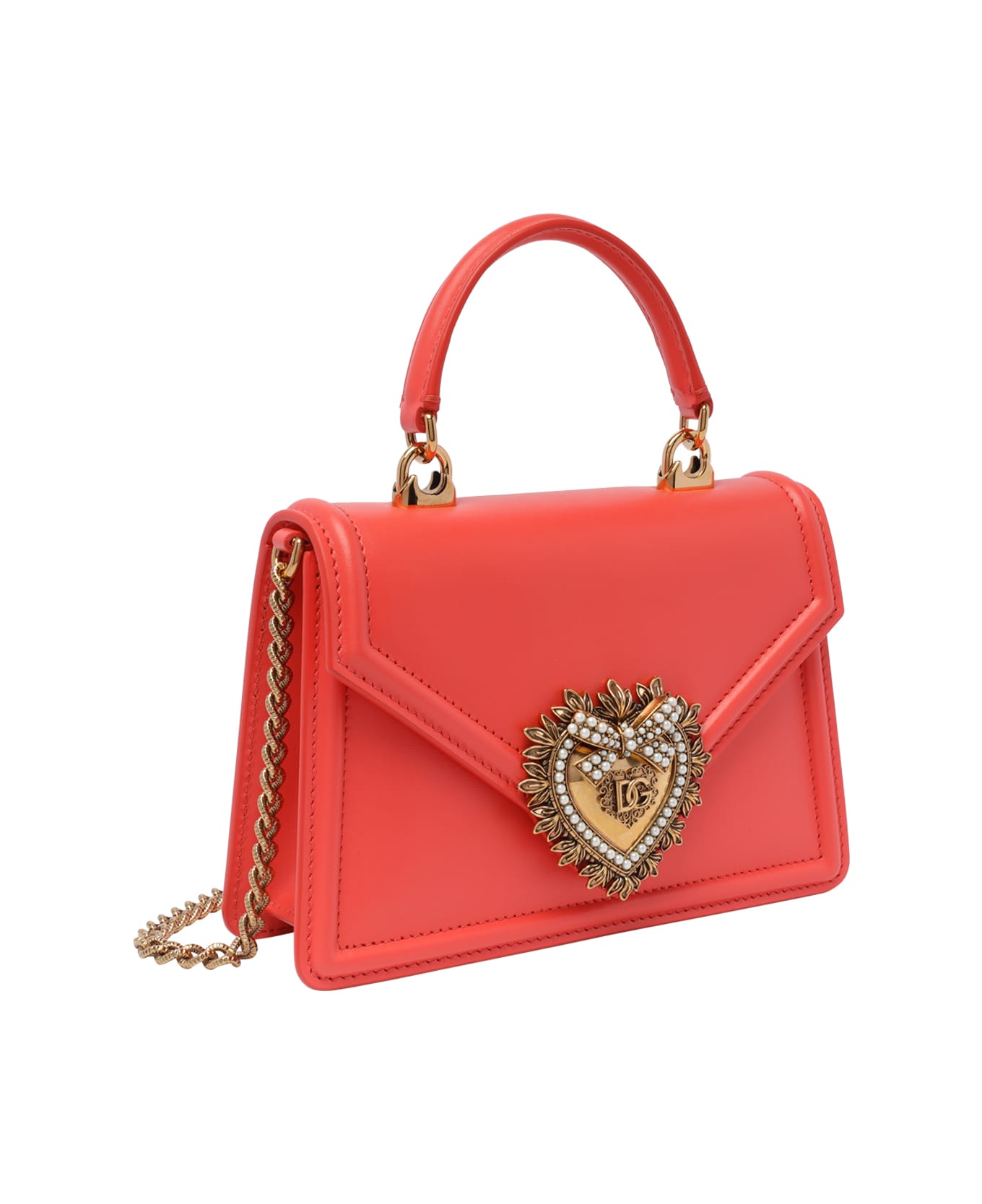 Dolce & Gabbana Small Devotion Handbag - Coral