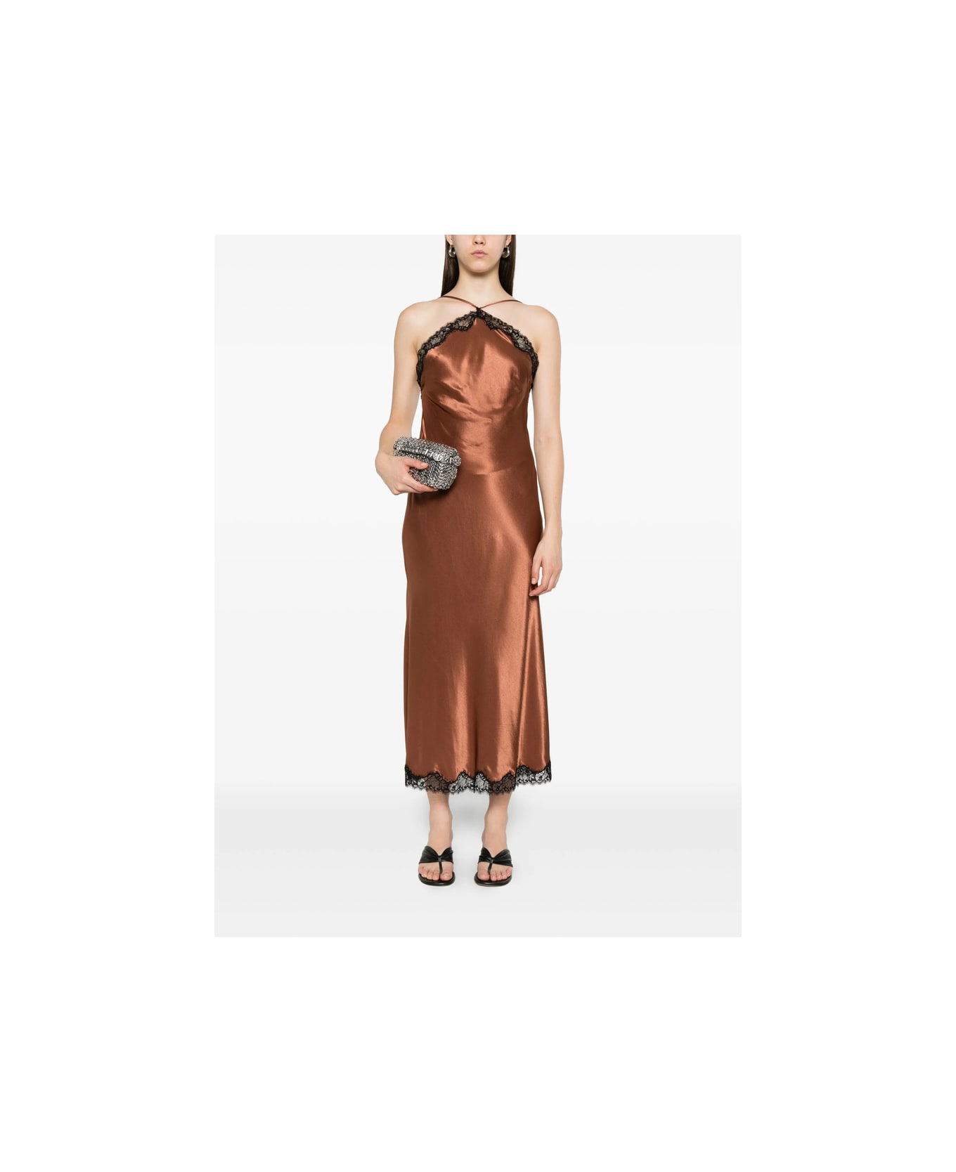 RIXO Dress - BROWN
