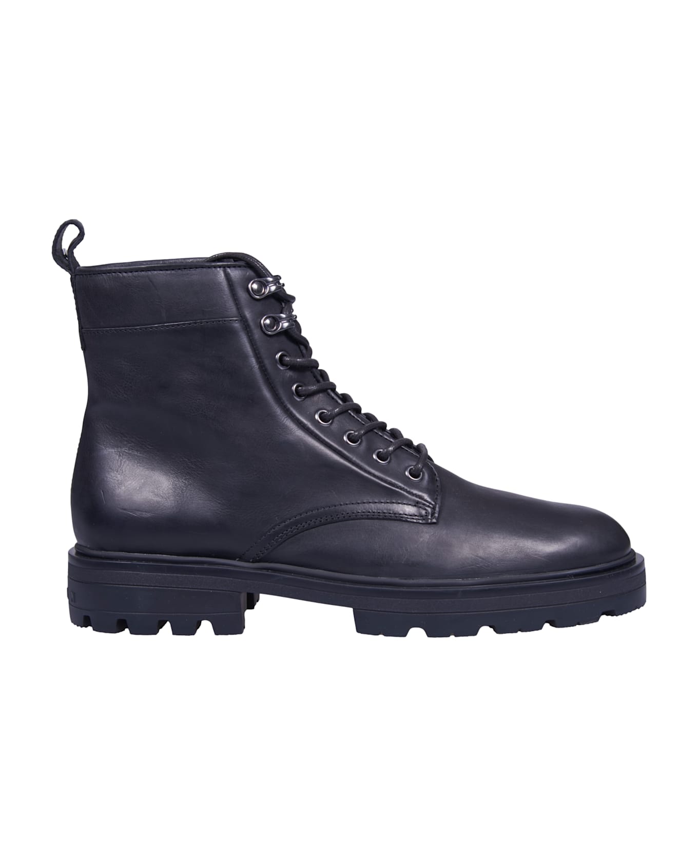 Hogan H673 Combat Boots - Black