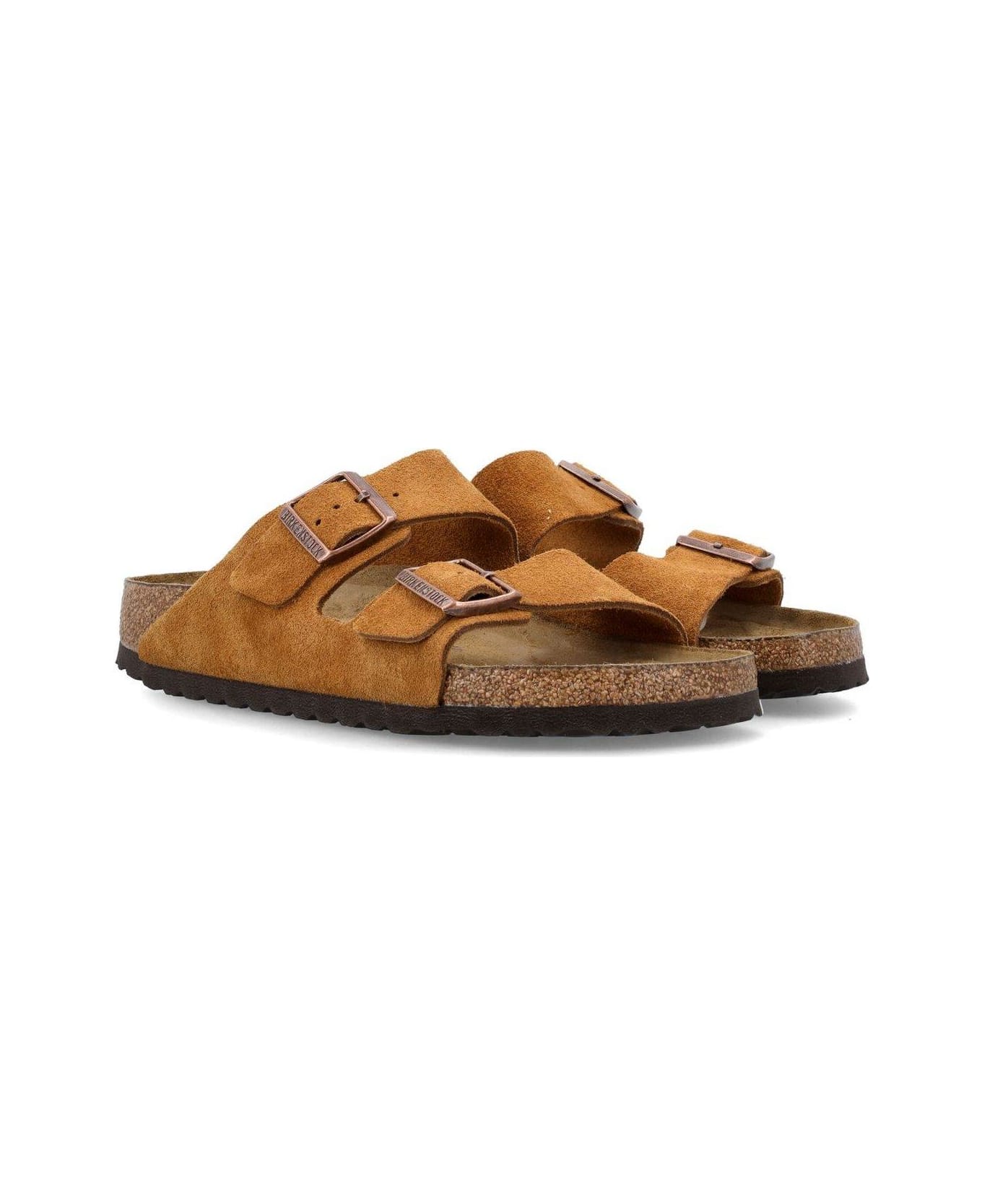 Birkenstock Buckle Detailed Slip-on Sandals - Brown