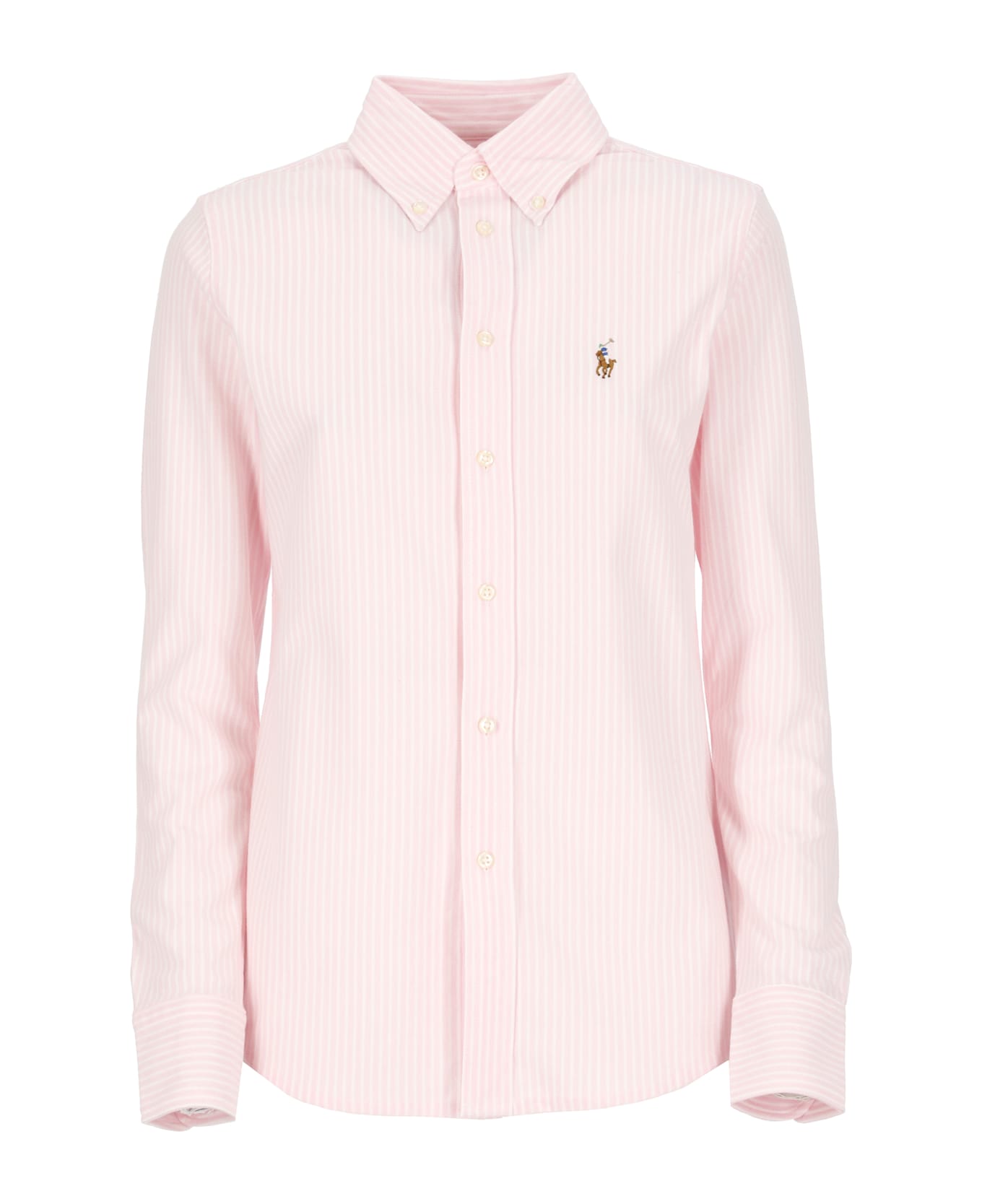 Ralph Lauren Pony Shirt - CARMEL PINK/WHITE