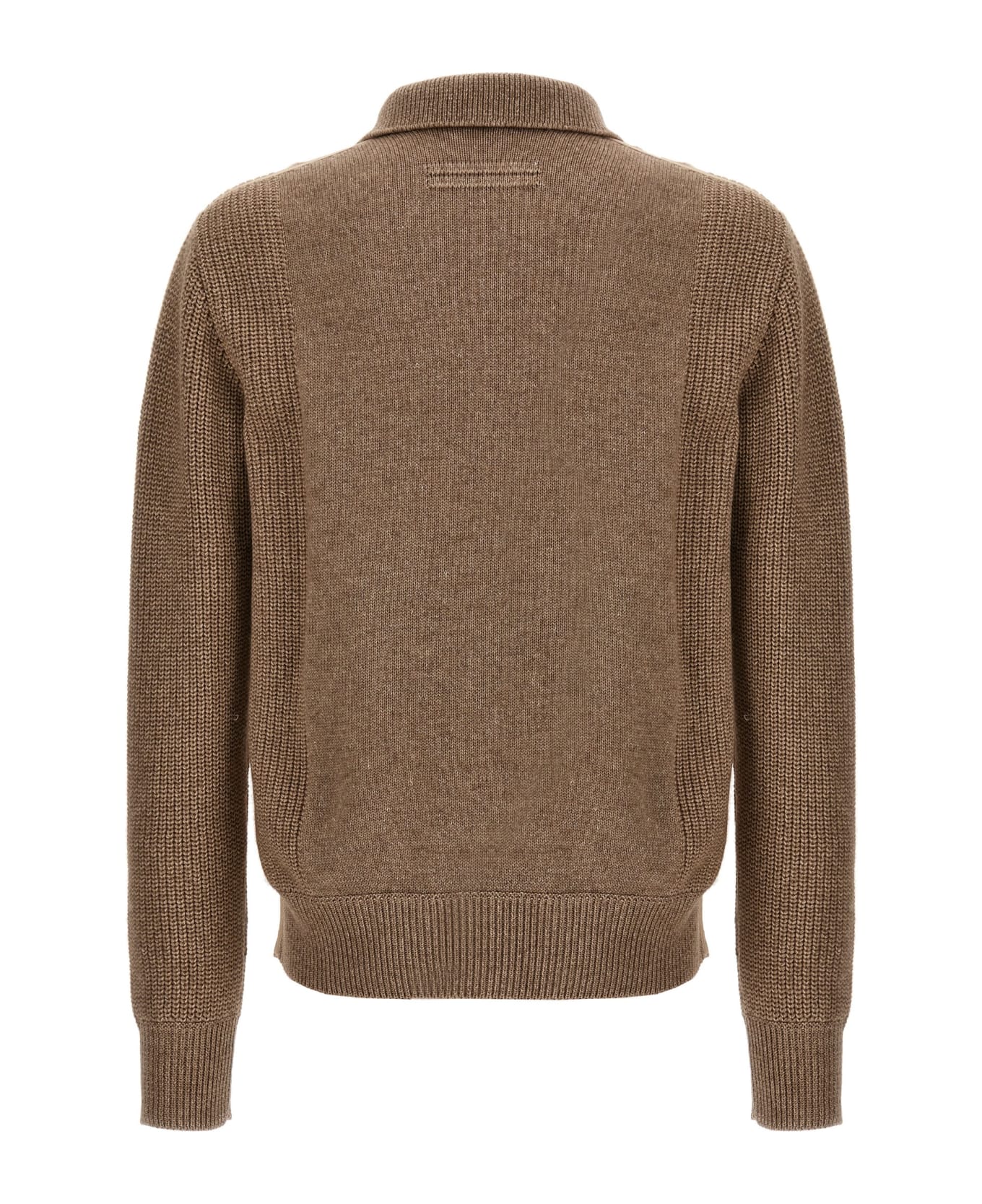 Zegna V-neck Sweater - Beige