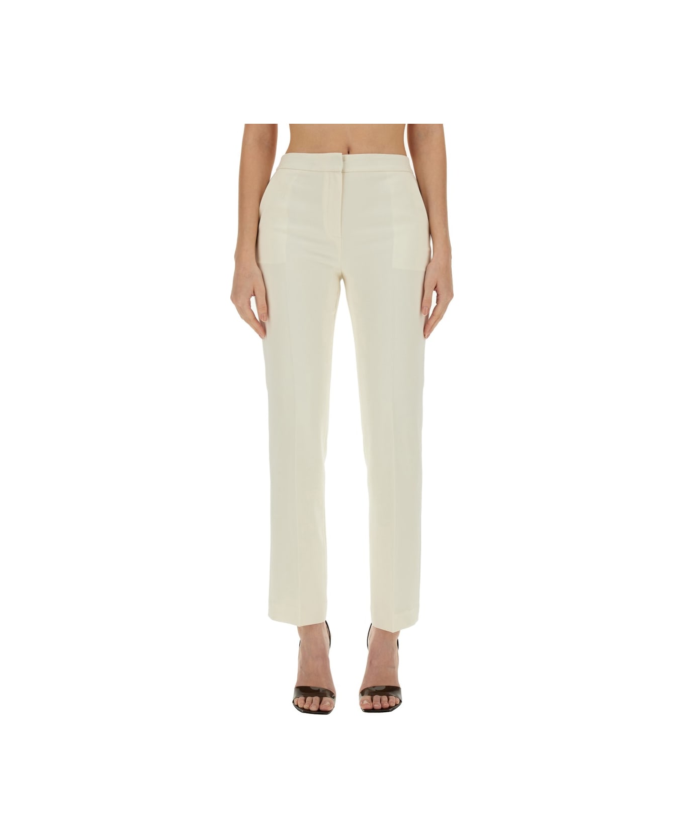 Theory Slim Fit Pants - IVORY