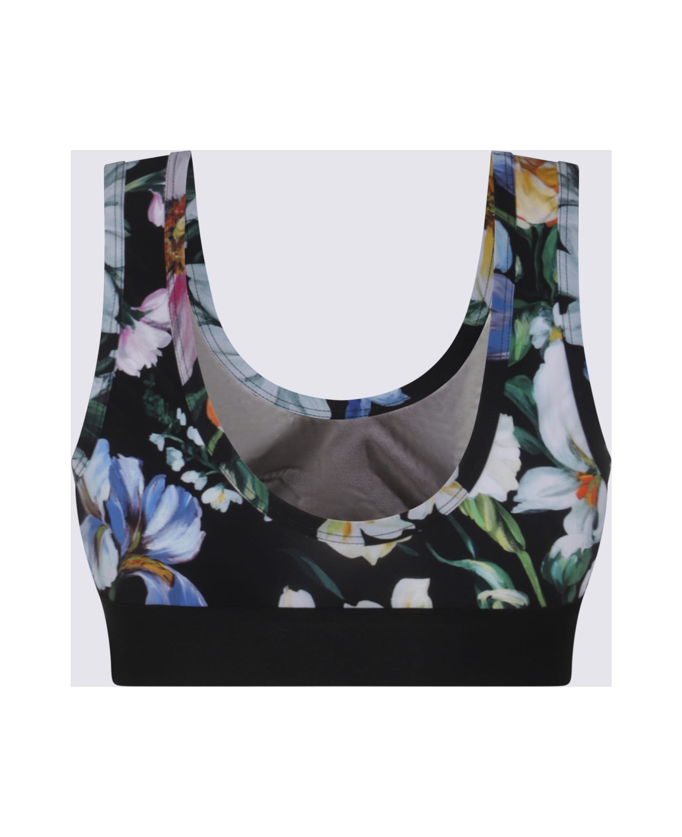 Dolce 
Gabbana Black Top - MIX FIORI F.DO NERO