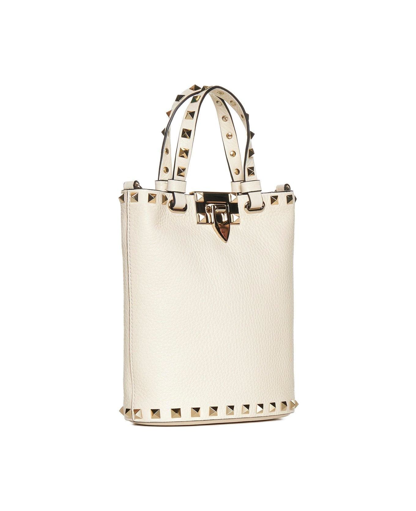 Valentino Garavani Garavani Stud-embellished Hook Closure Tote Bag