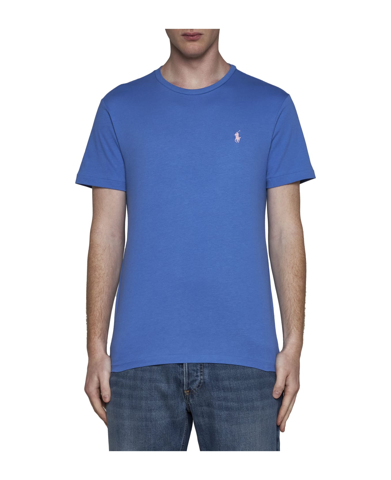 Polo Ralph Lauren Logo Cotton T-shirt - Light Blue