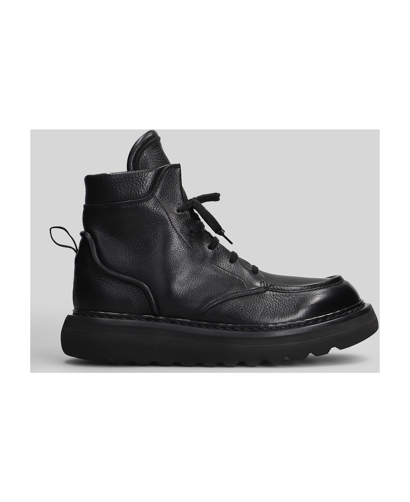 Premiata Ankle Boots In Black Leather - black