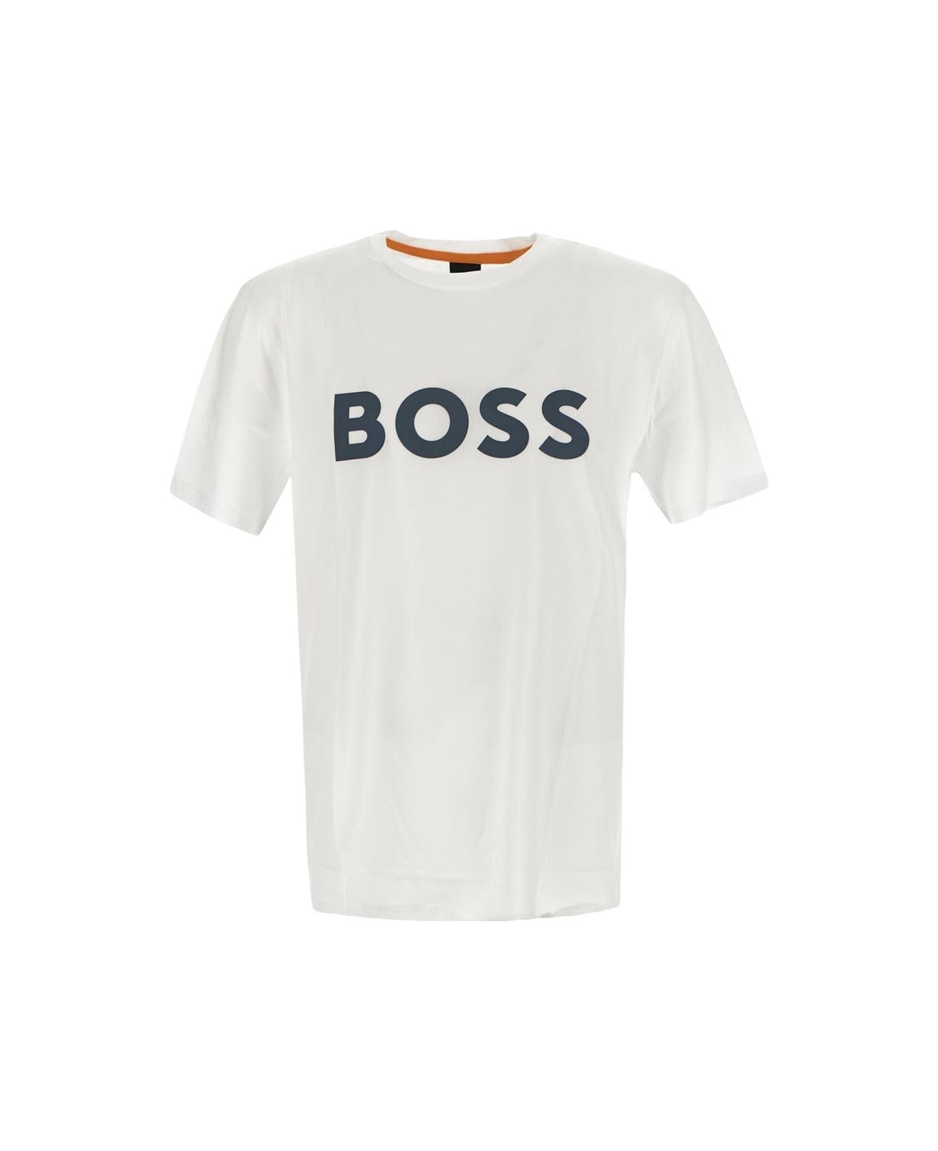 Hugo Boss White Logo T-shirt - WHITE
