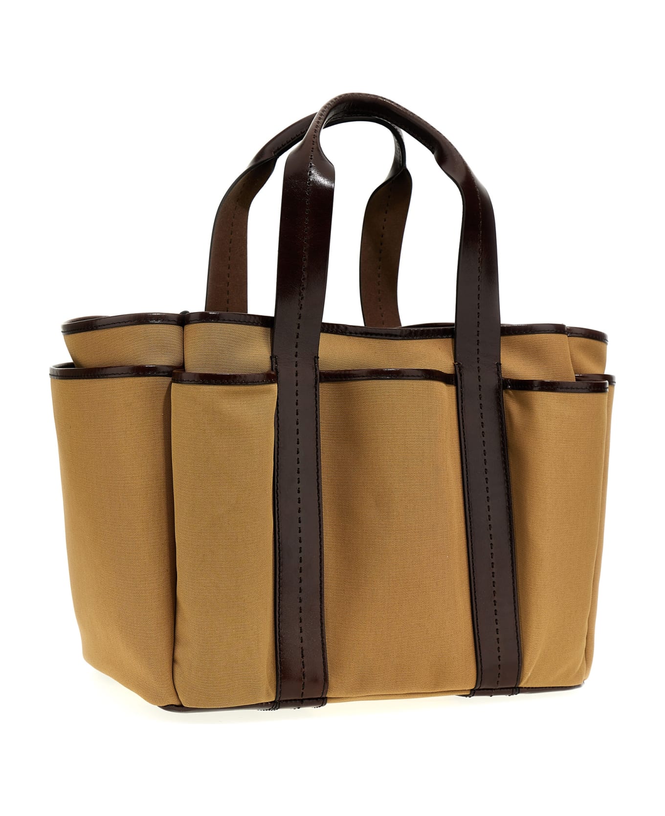 Max Mara 'garden' Shopping Bag - Brown トートバッグ
