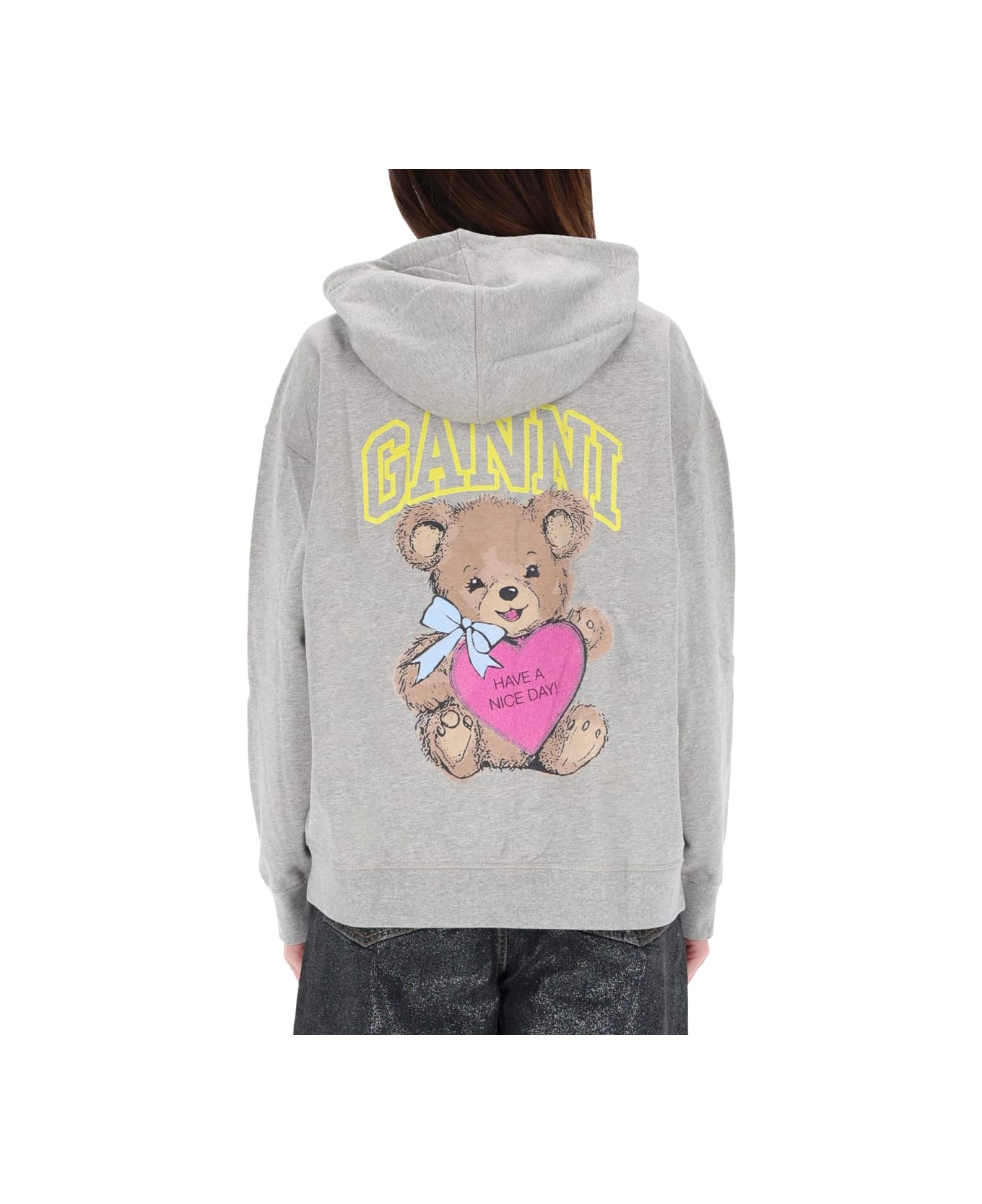 Ganni Teddy Sweatshirt - GREY