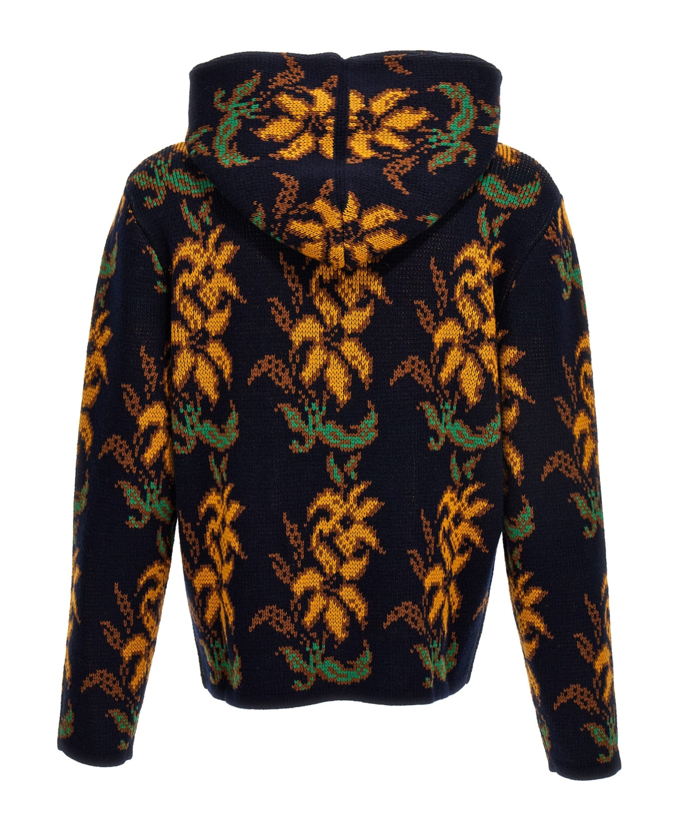 Etro Jacquard Hooded Sweater - Multicolor フリース