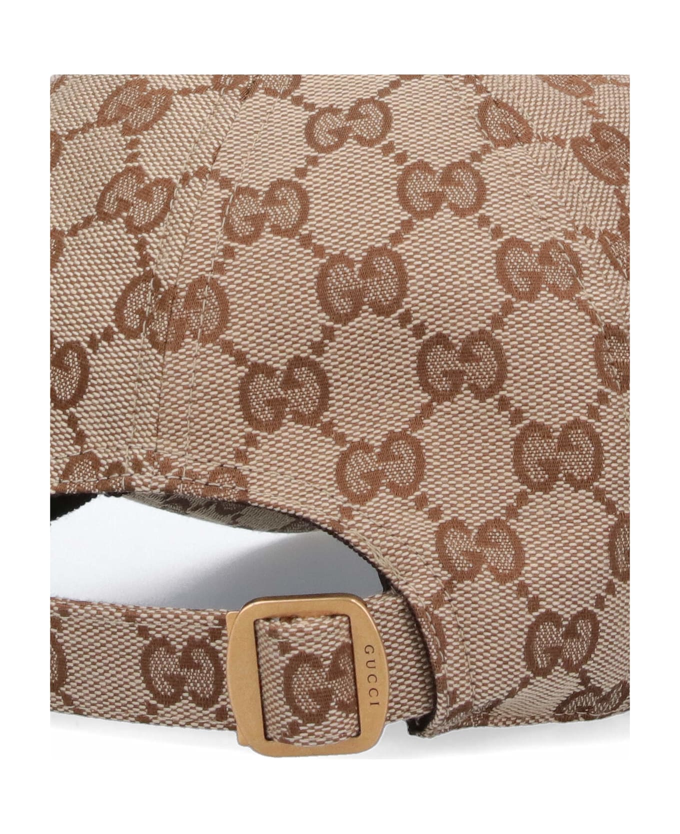 Gucci Logo Baseball Cap - Crema Ebony