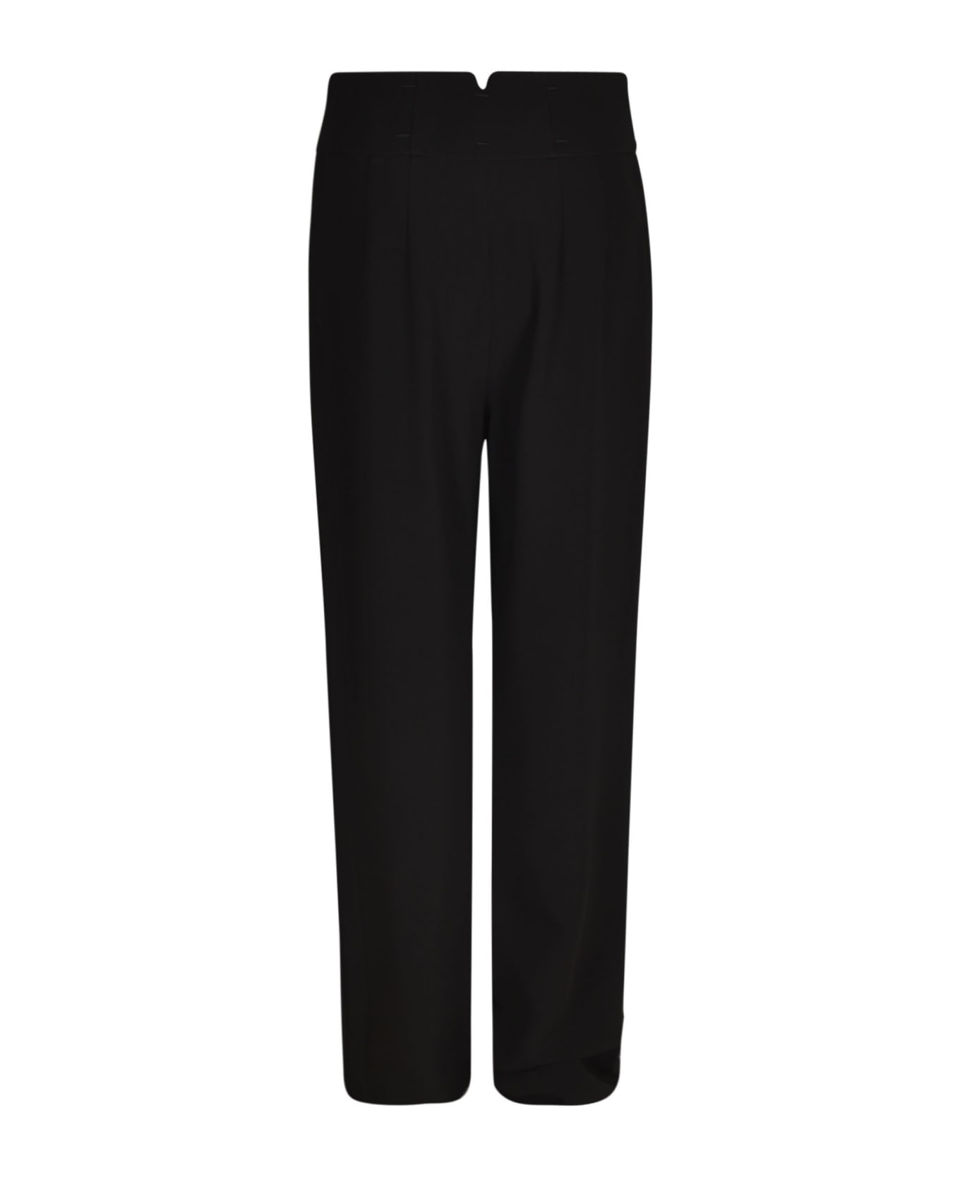 Giorgio Armani Wrap Buttoned Trousers - Black