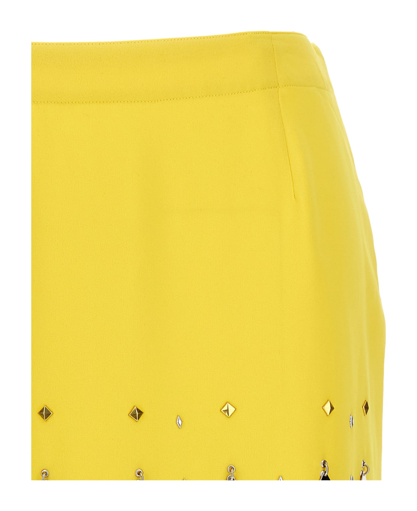 Paco Rabanne Diamond-hued Sequin Skirt - Yellow