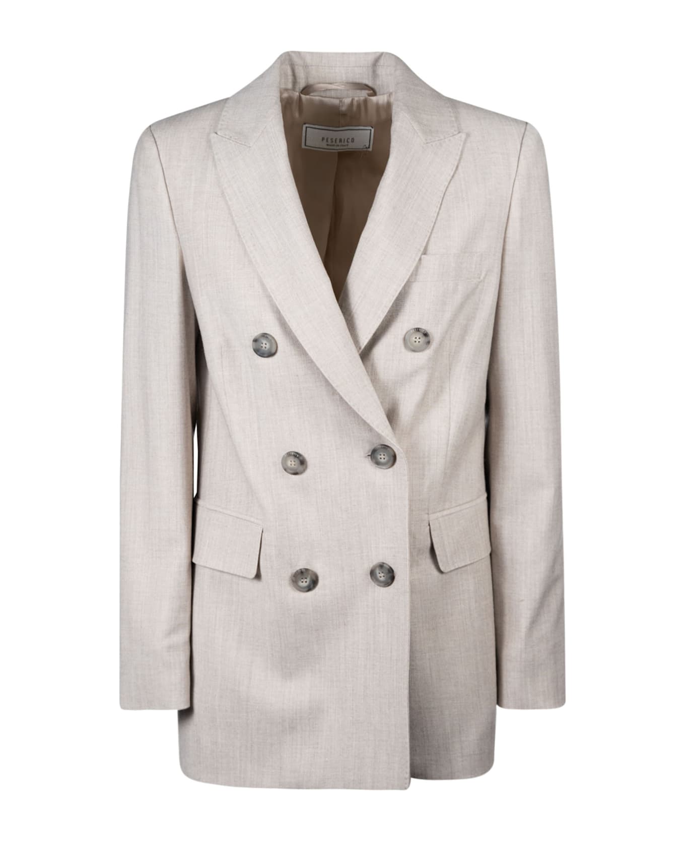 Peserico Double-breasted Classic Blazer - C