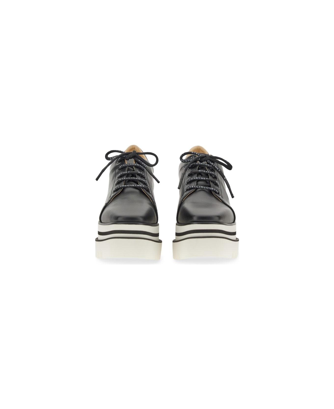 Stella McCartney Stringata Con Zeppa "elyse" - BLACK