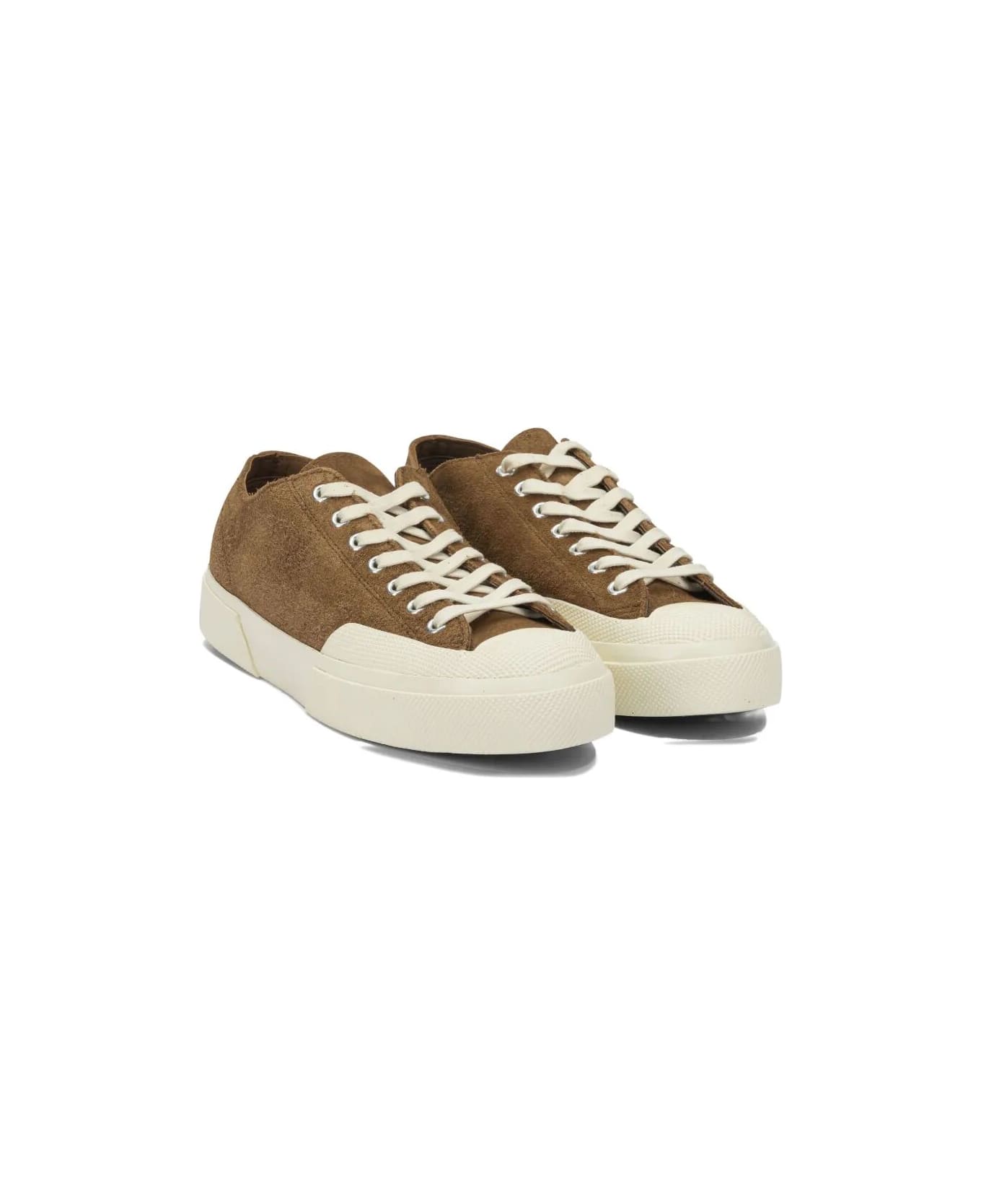 Superga 2432 Works Suede Flesh Out - Aoa Brown Brique Off Whi