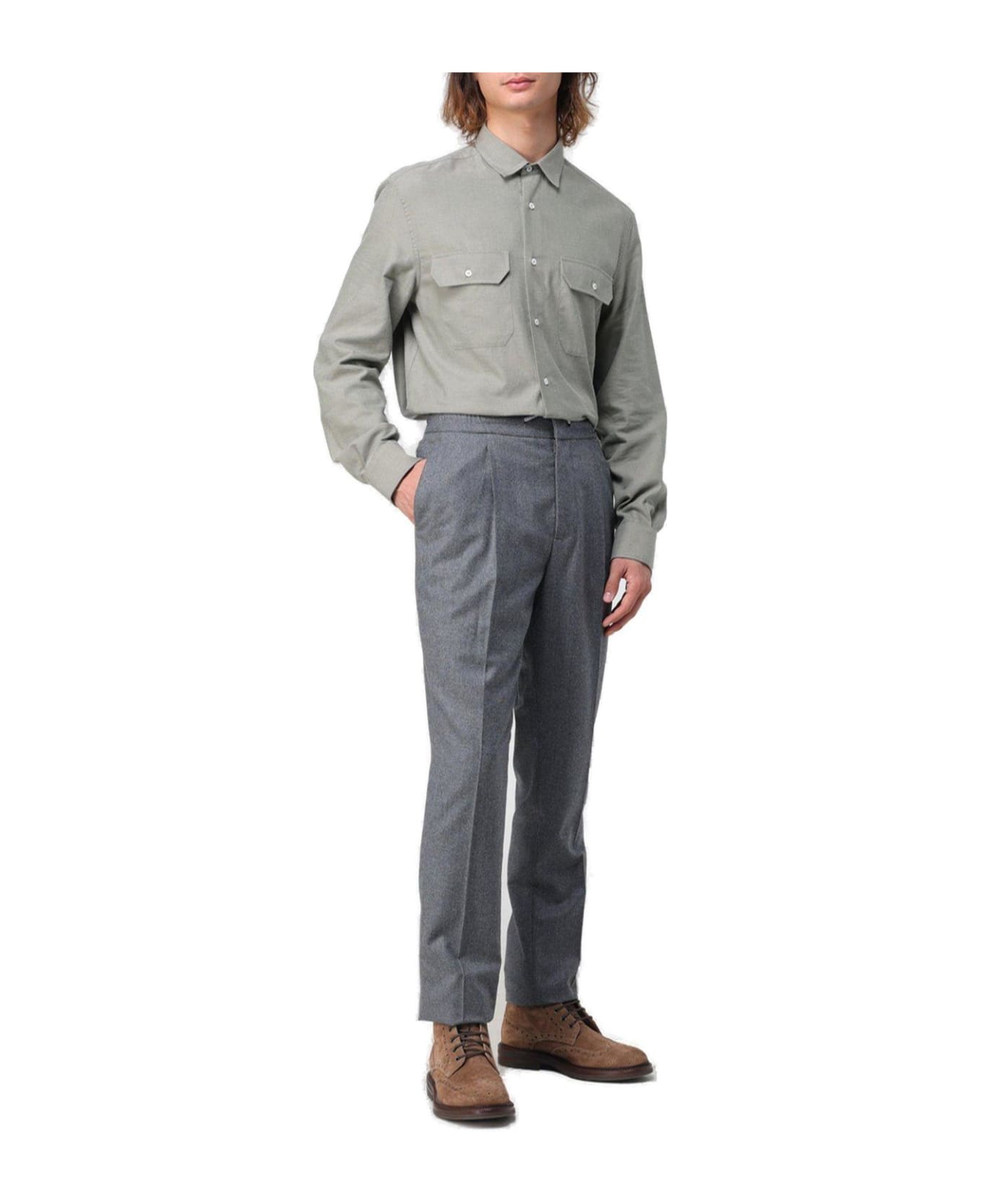 Brunello Cucinelli Buttoned Long-sleeved Shirt Brunello Cucinelli シャツ
