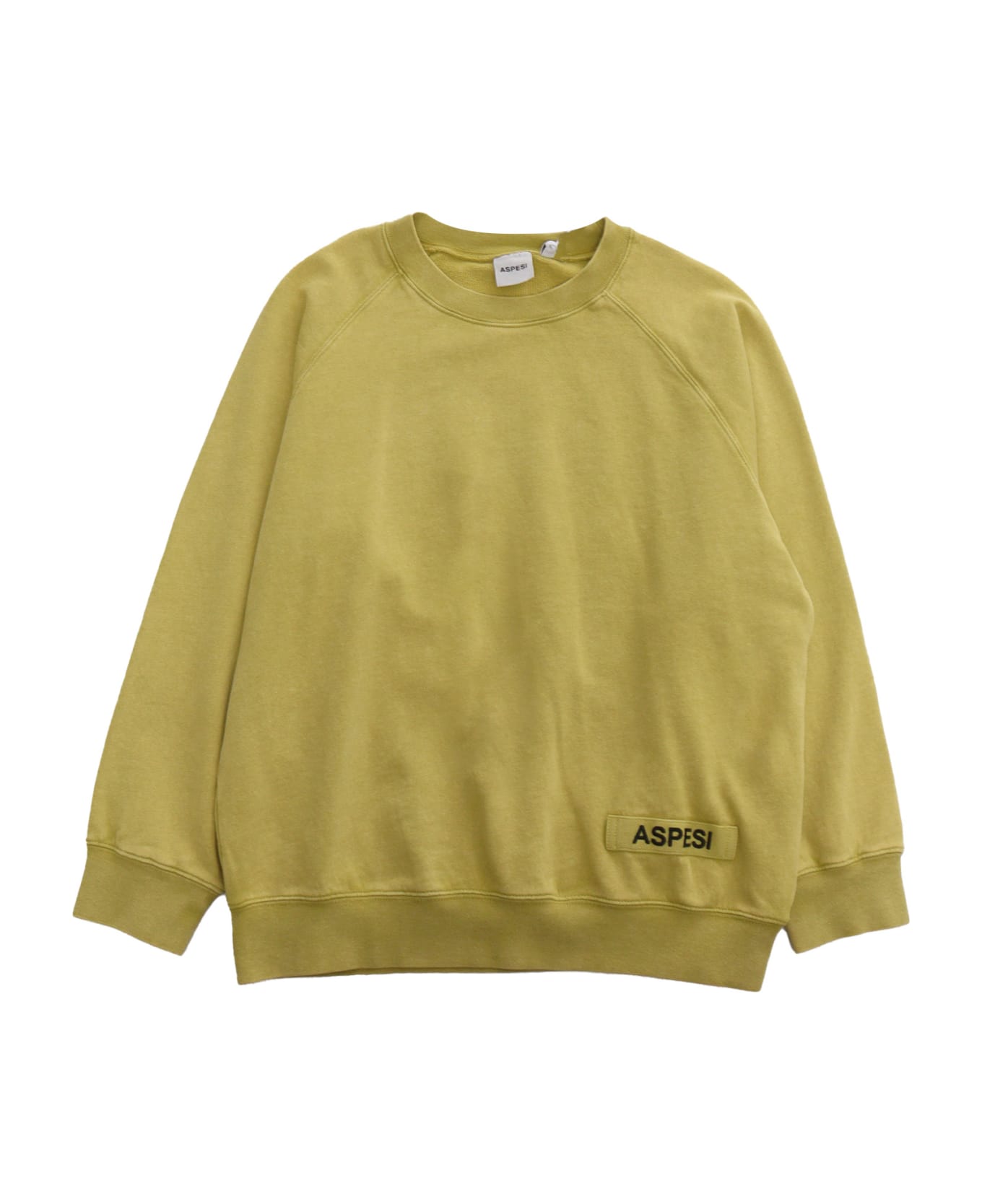 Aspesi Mustard Colored Sweatshirt - GREEN