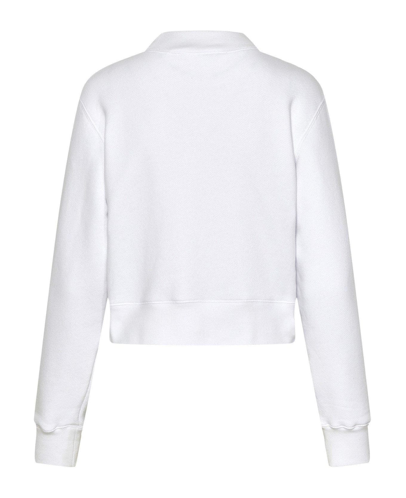 Palm Angels Bear Patch Crewneck Sweatshirt - Bianco
