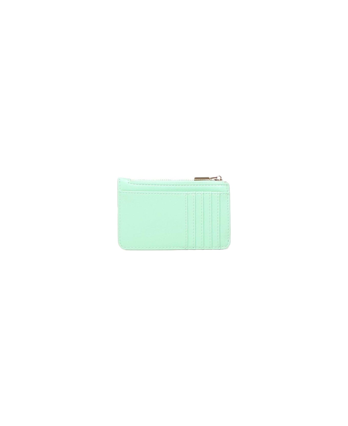 Love Moschino Logo Lettering Zipped Wallet - Green 財布